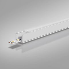 EVN APFLAT6 perfil aluminio, U, 200 cm, estrecho