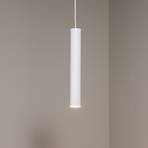 Eye pendant light, 1-bulb, white, shade height 40 cm