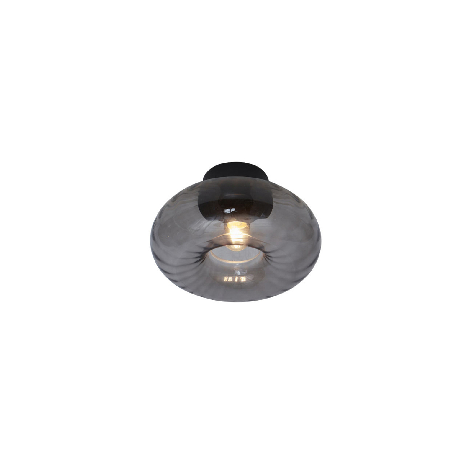 It’s about RoMi Brussels ceiling lamp, black/smoke