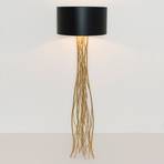 Capri floor lamp in black and gold