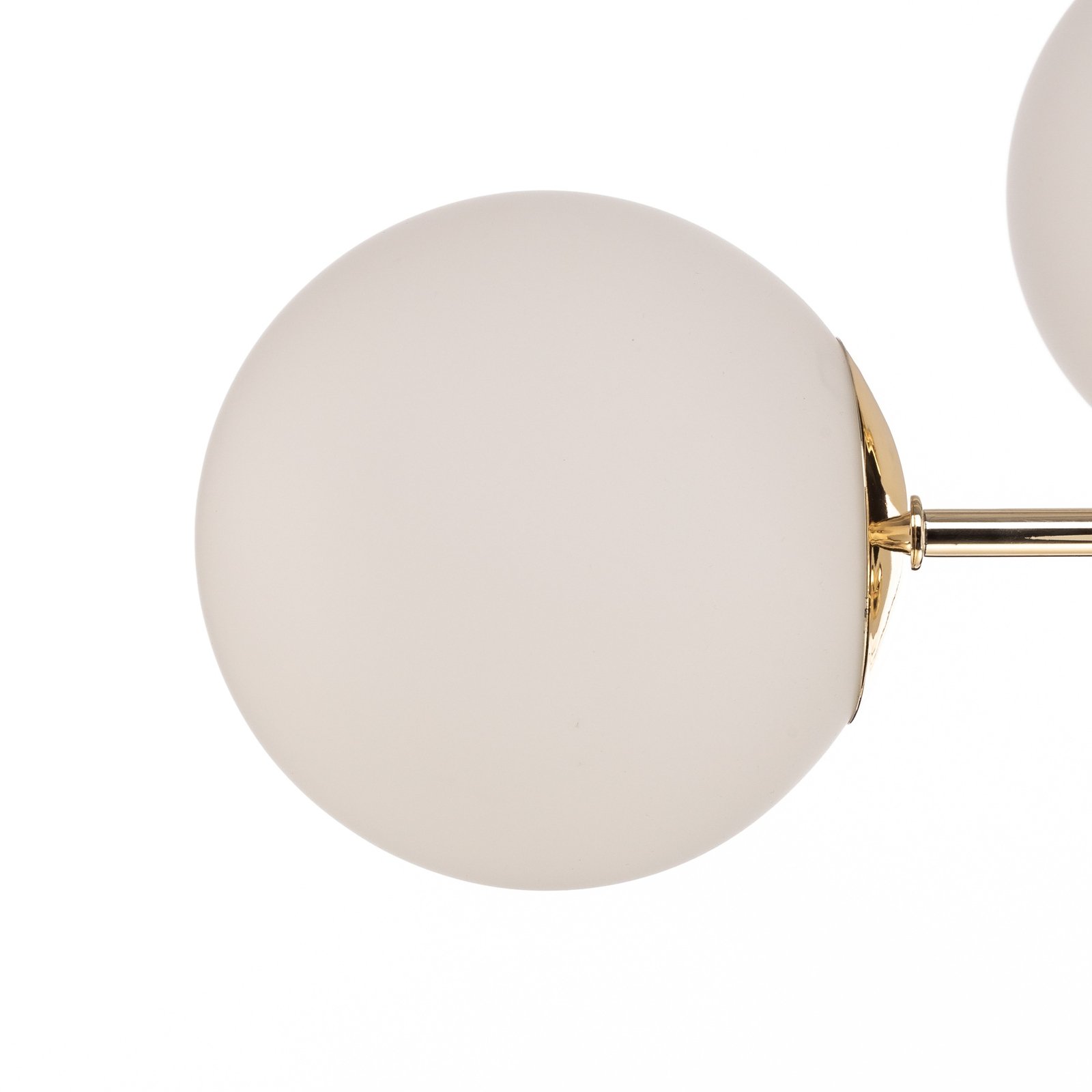 Aurora ceiling lamp, six-bulb, gold