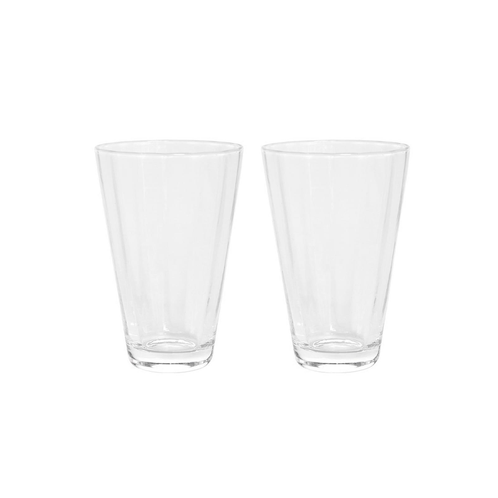Verre Yuka Groove, transparent, 10 cm, lot de 2 - OYOY Living Design Verre Yuka Groove, transparent, 10 cm, lot de 2 - OYOY Living Design