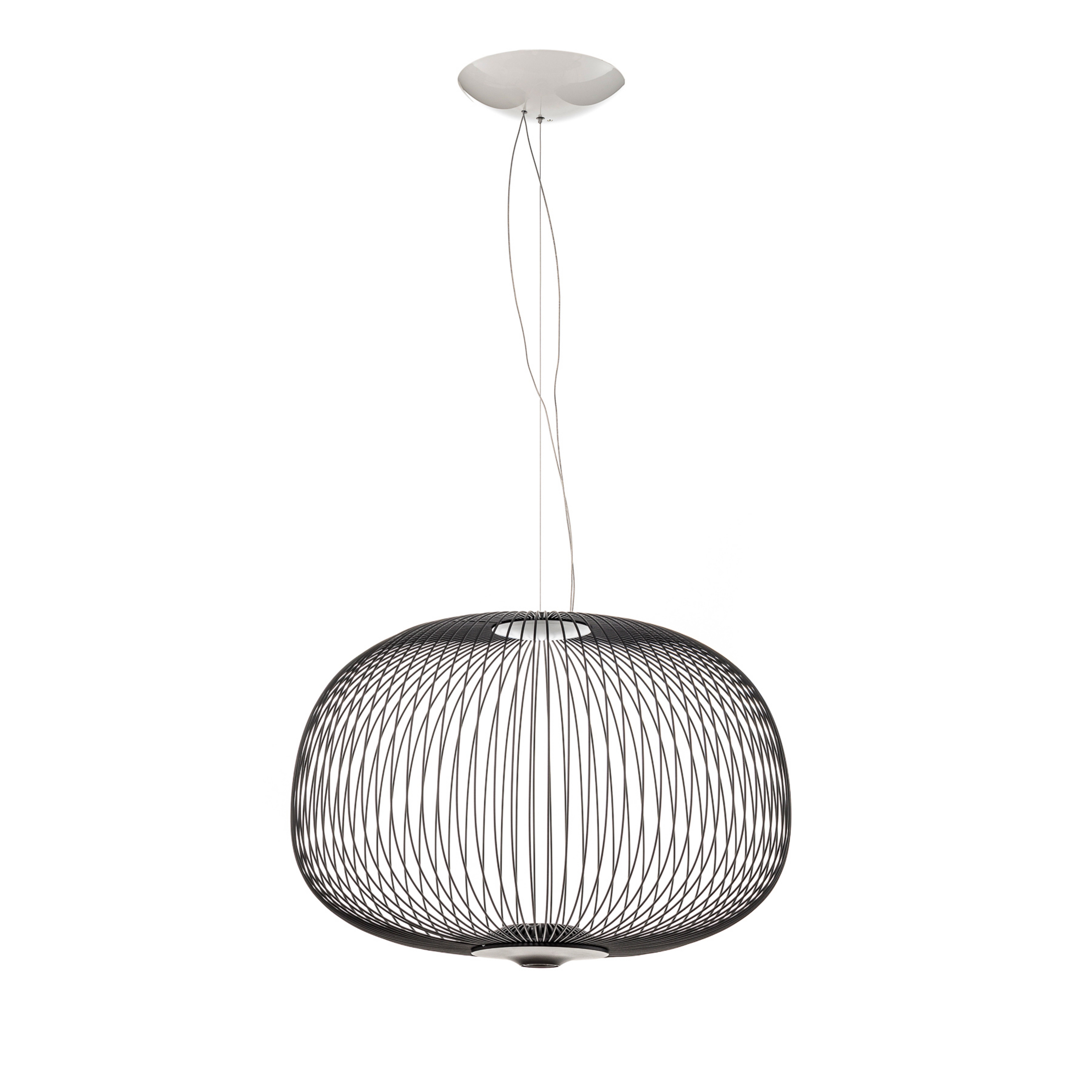 Spokes 2 MyLight Lampada LED a sospensione, nera - Foscarini