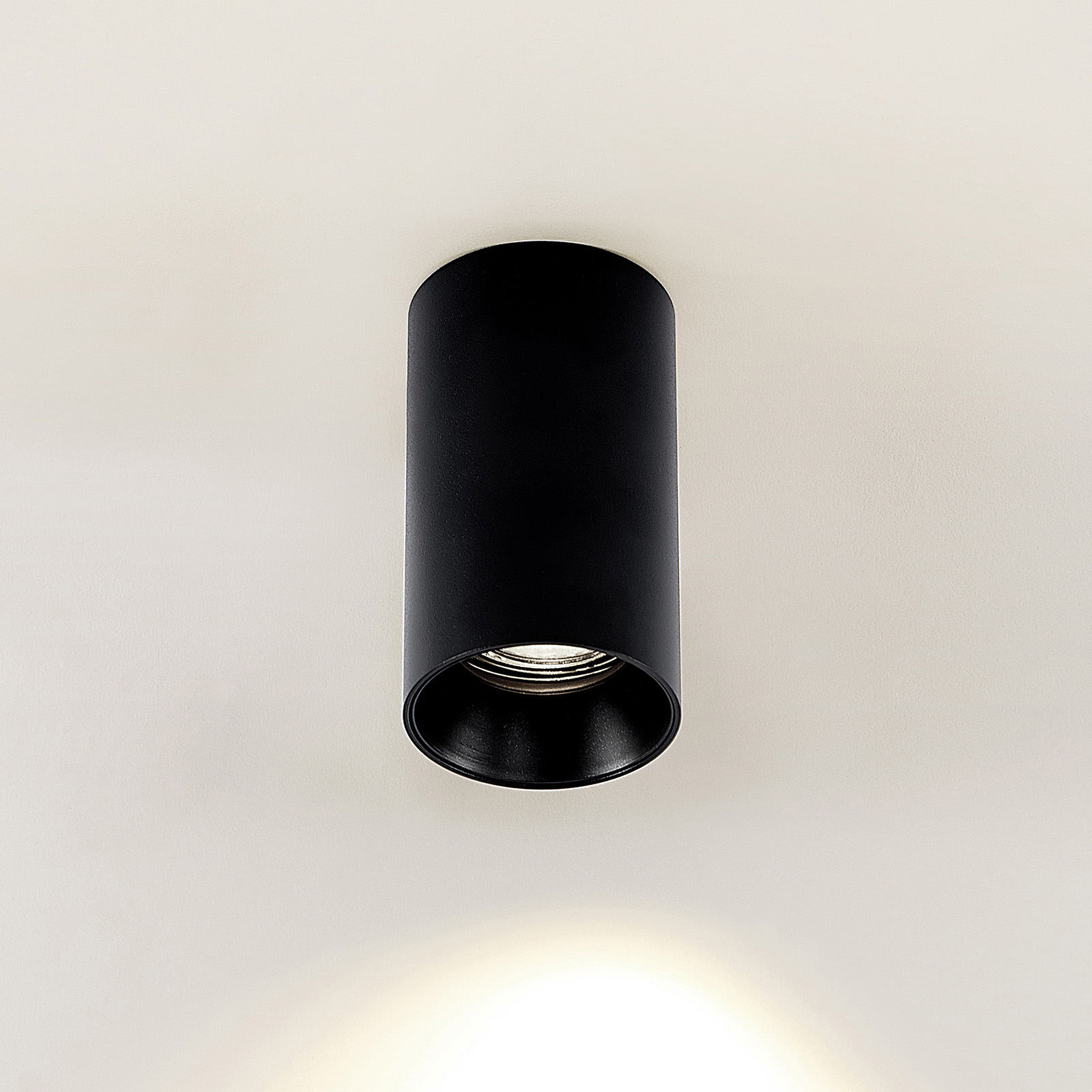 Arcchio Carson Plafoniera Dimmerabile Moderna In Alluminio Nero Per Corridoio, IP20, Attacco GU10, A++