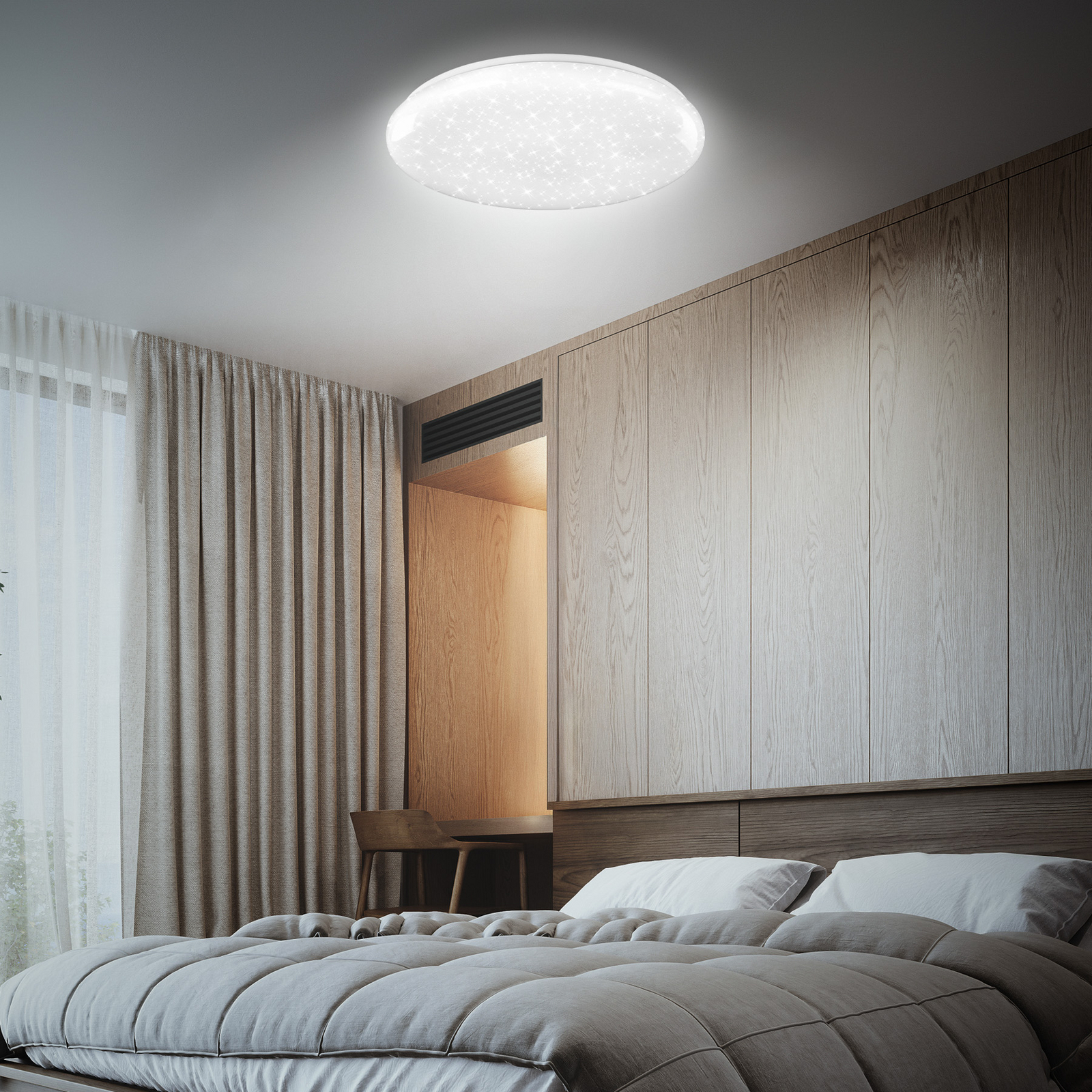 Lampa sufitowa LED Bright Sky, biała, 51 W, gwieździste niebo Lampa sufitowa LED Bright Sky, biała, 51 W, gwieździste niebo