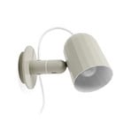 Noc wall light, beige, UK plug, aluminium, adjustable - HAY