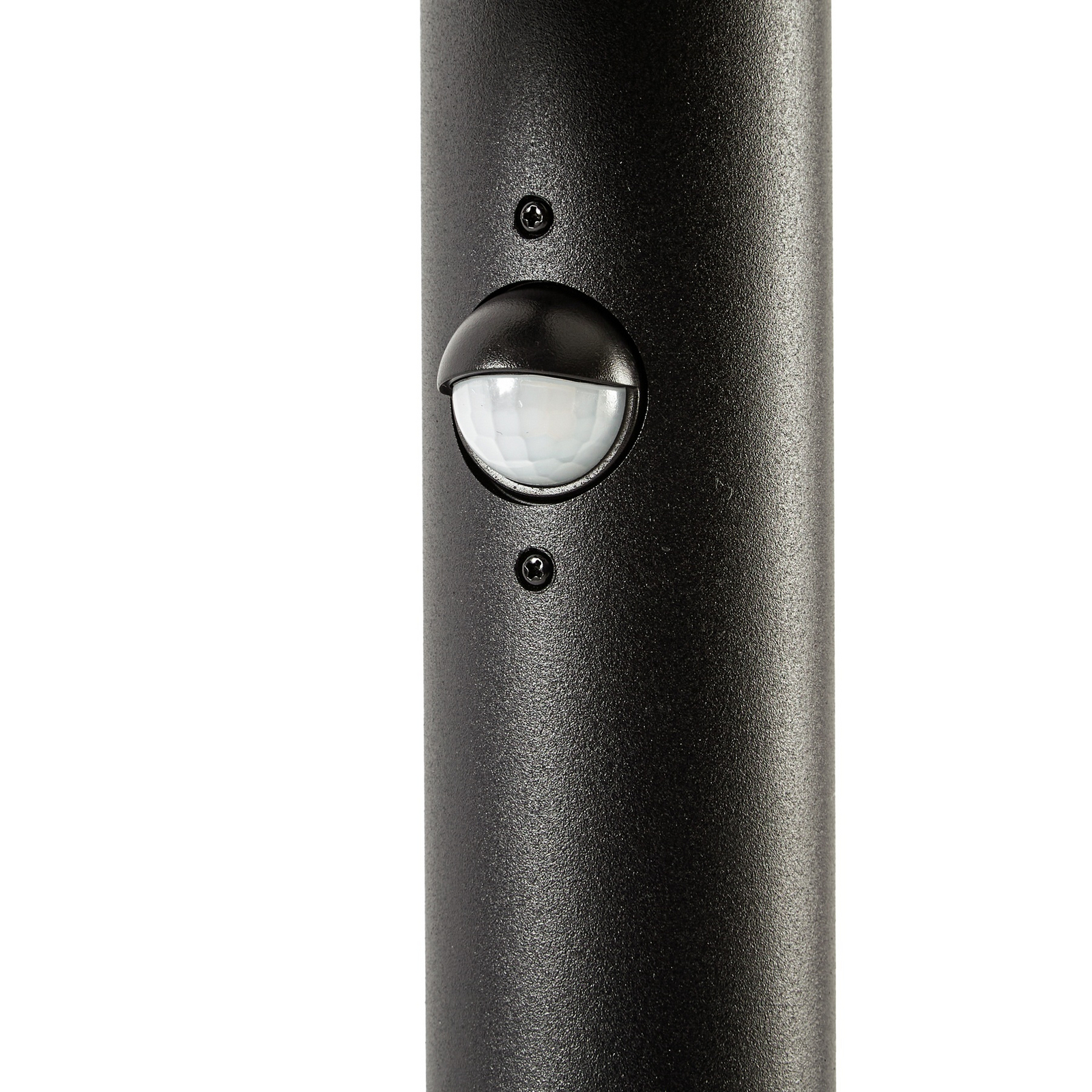 Bolardo luminoso LED Lucande Elune, negro, con sensor, IP44, 77 cm