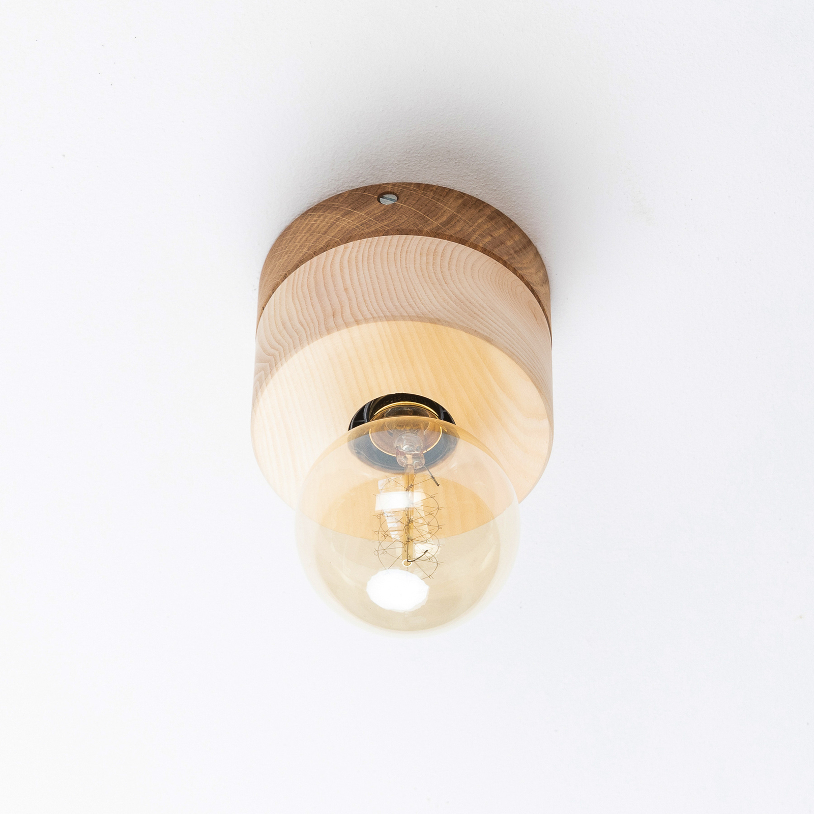ALMUT 0239 ceiling light, vegan, Swiss pine/oak