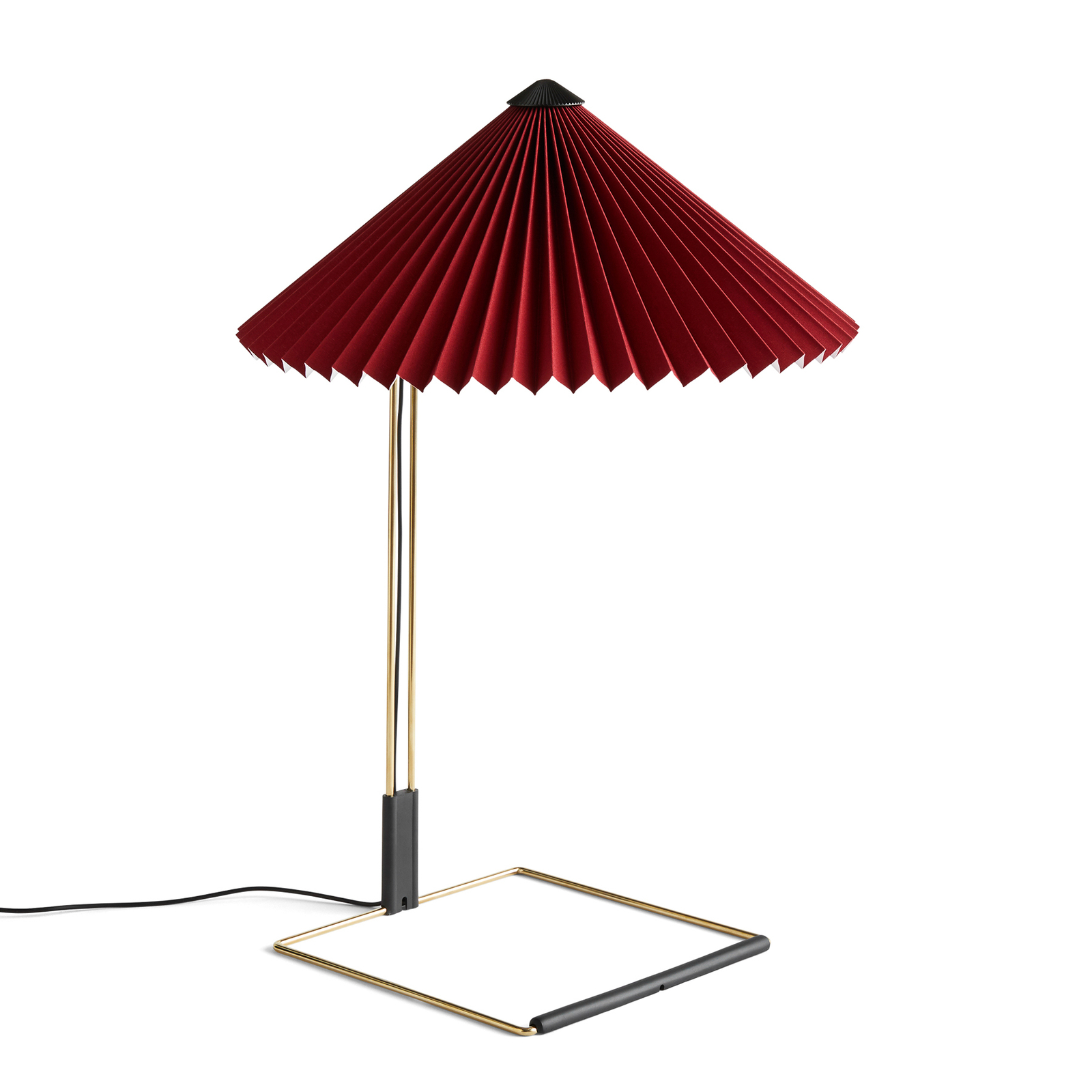 HAY Matin 380 LED skládaná stolní lampa, oxidově červená