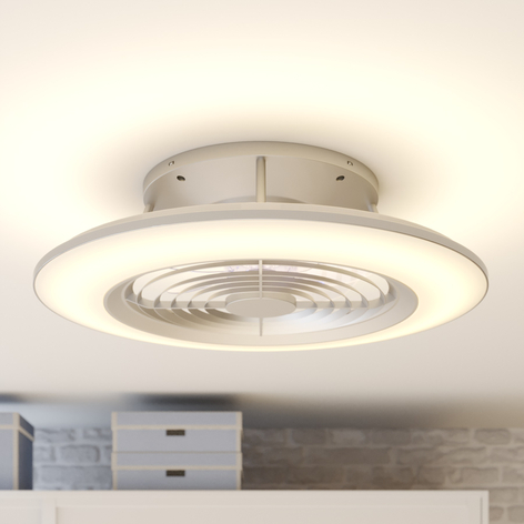 Arcchio Fenio LED plafondventilator, zilver