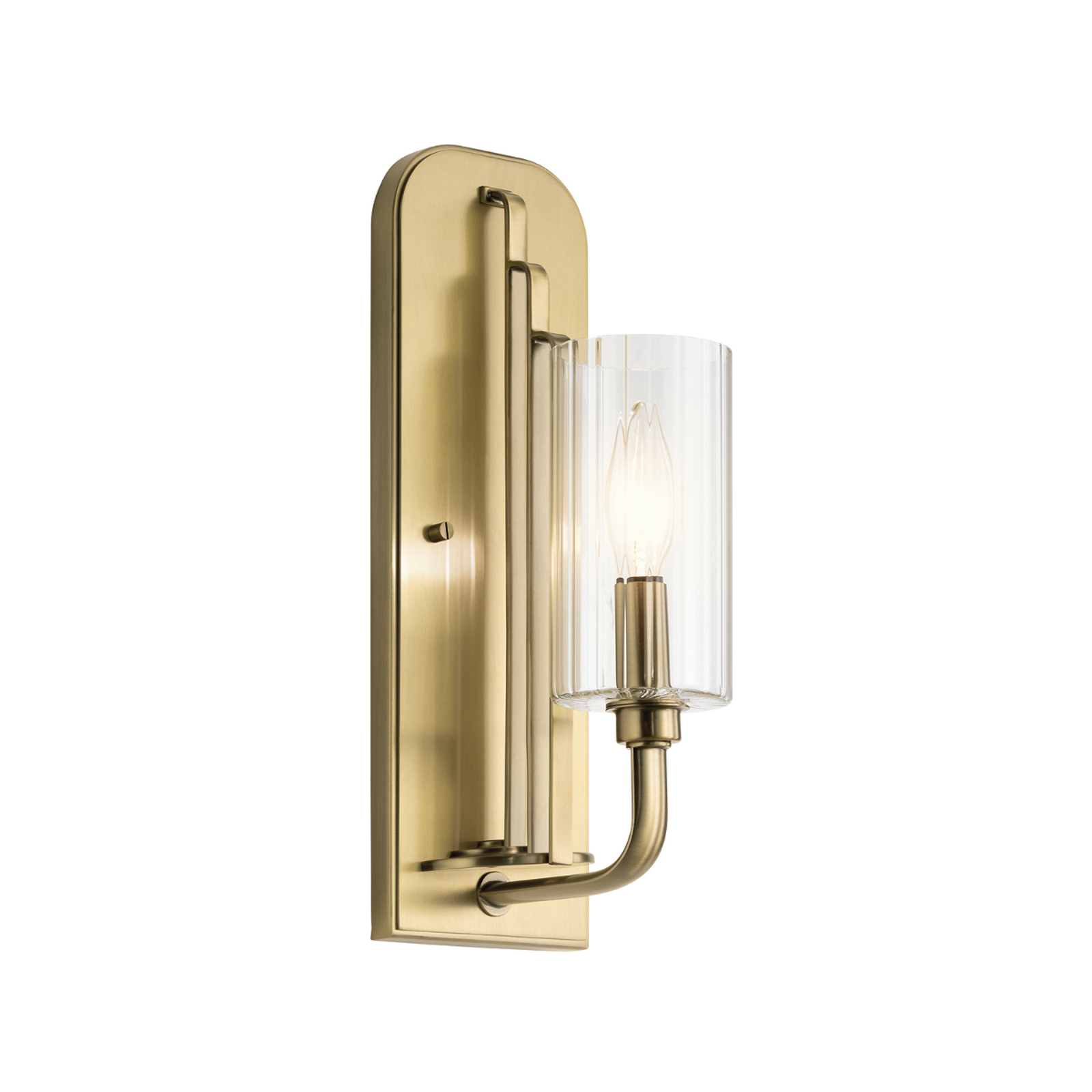 Kimrose wall light, 1-bulb, brass