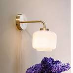 Dyberg Larsen, Arp wall lamp, brass-coloured, width 15 cm