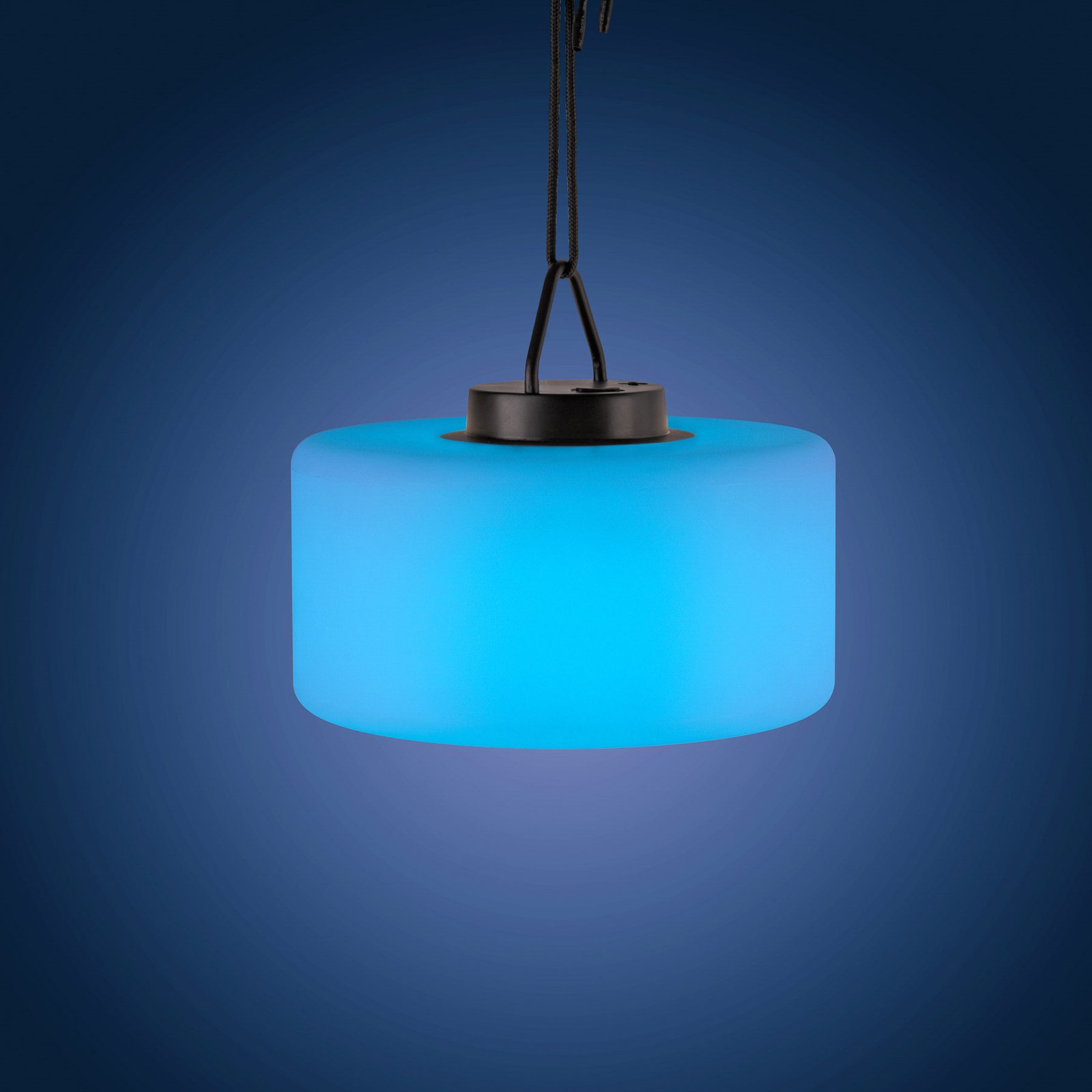 LED hanglamp Holly, accugestuurd IP44, Ø30cm