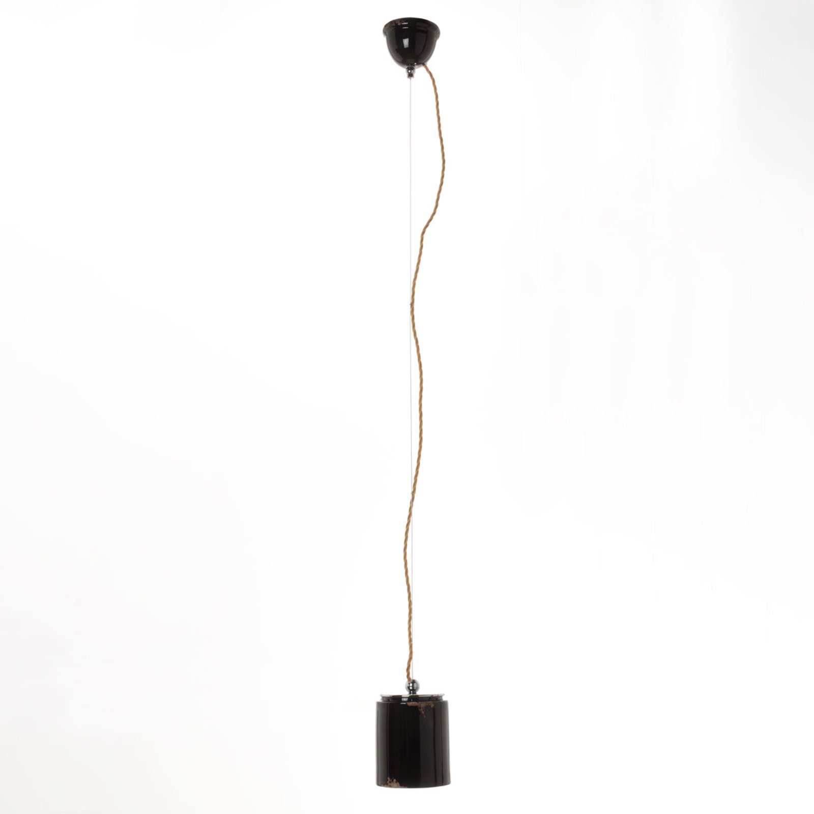 Lámpara colgante vintage C984 negra