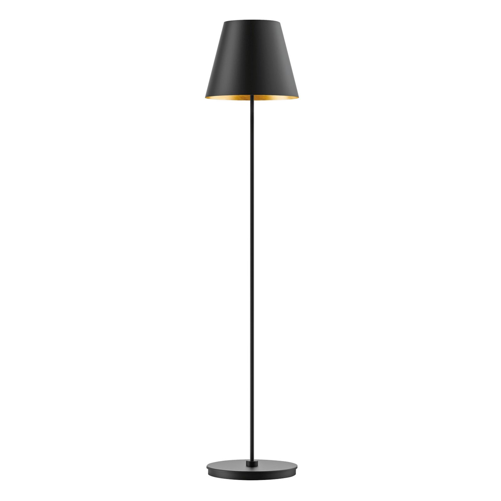 BEGA Studio Line floor lamp black/brass 150cm