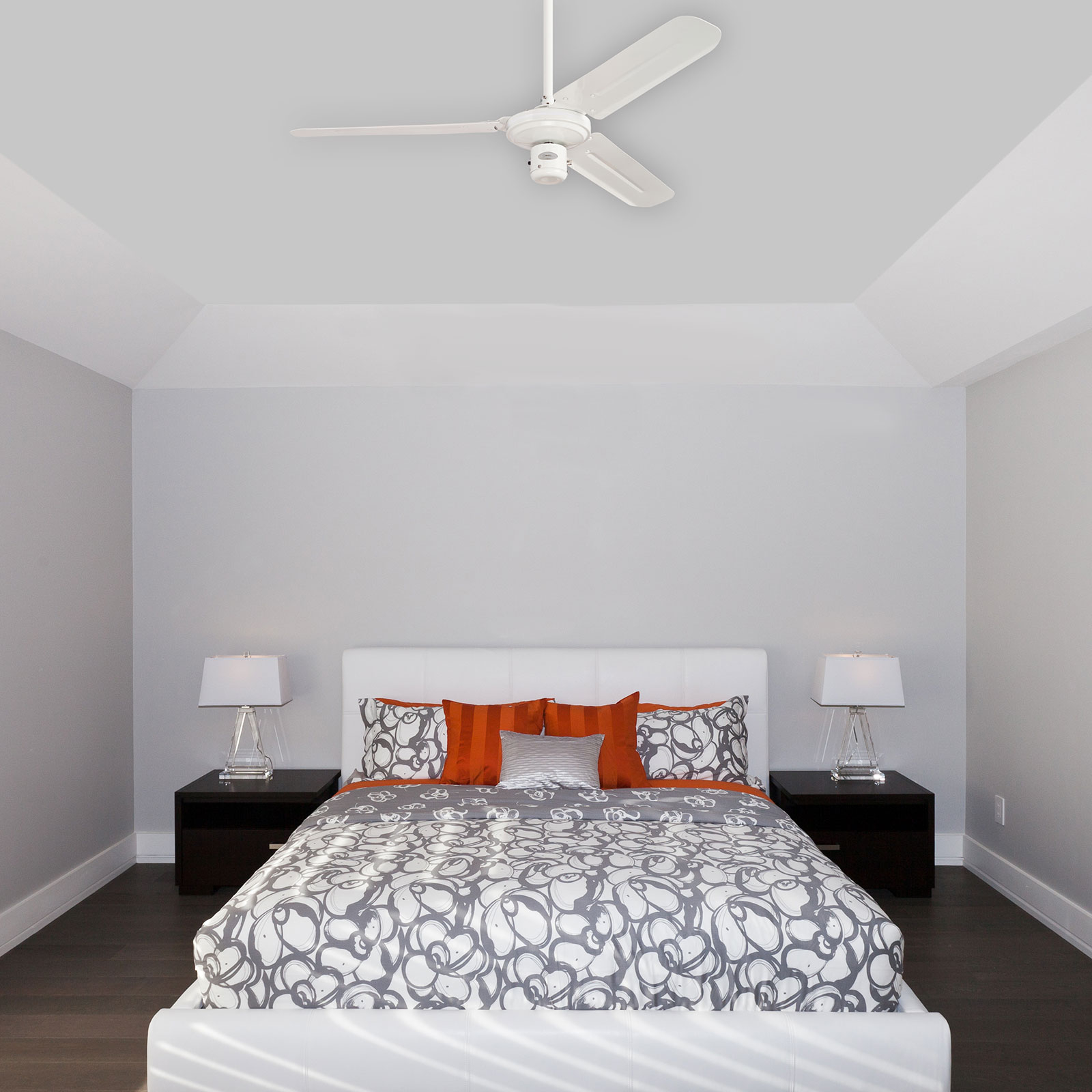 Compra Ventilador de techo blanco Industrial | Lampara.es