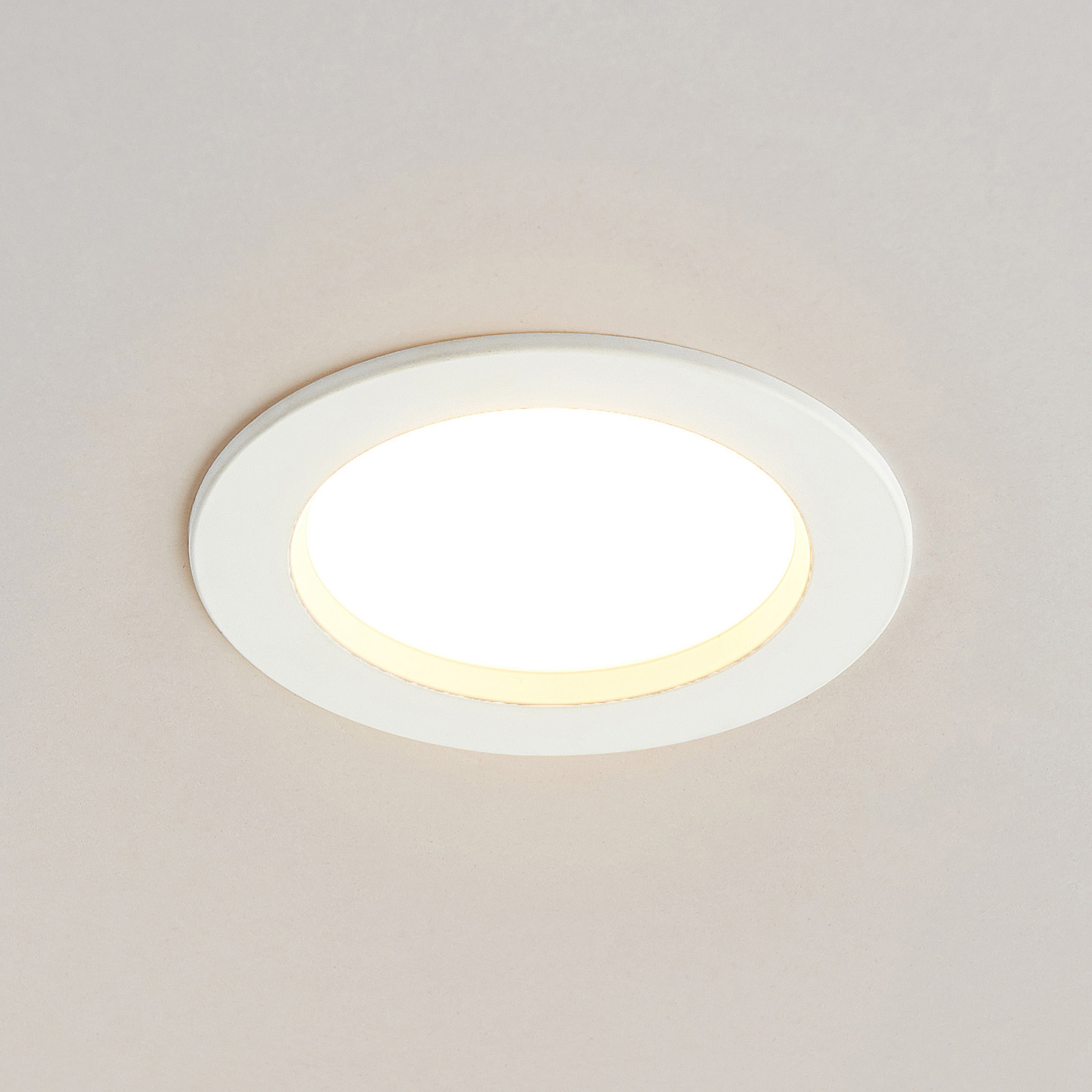 Arcchio Milaine, LED-downlight, hvit, dimbar