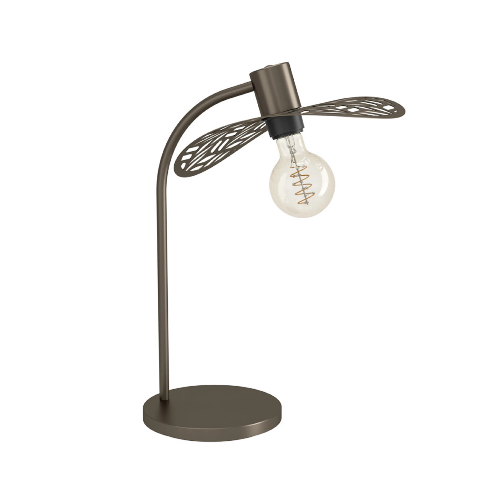 Stolní lampa EGLO SWABY, bronzová, výška 47 cm, kov, E27