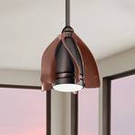 Ventilador de teto LED Terna bronze oleado/escovado