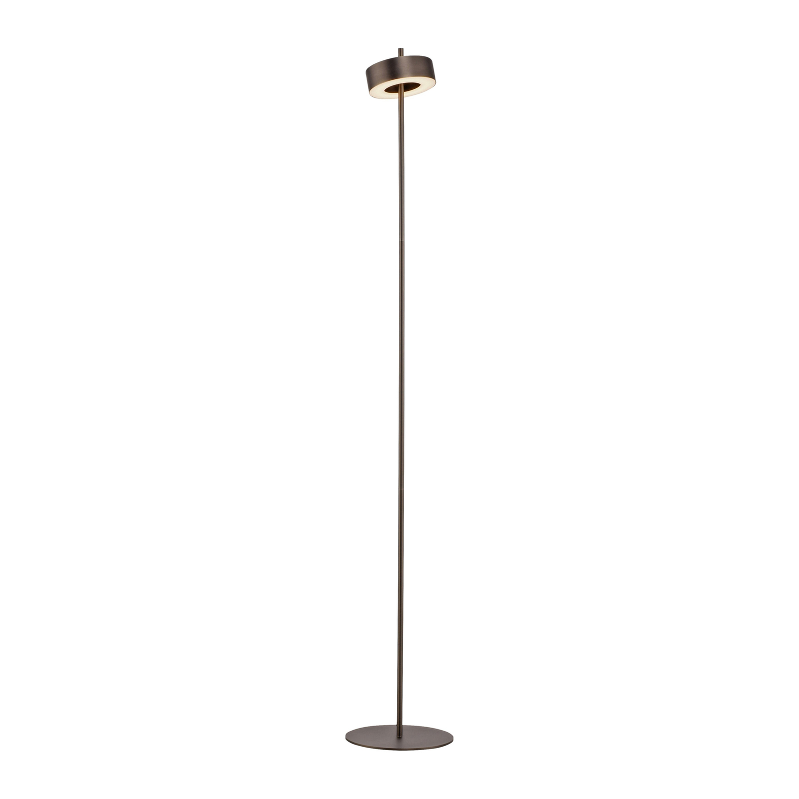 Paul Neuhaus LED-golvlampa Q-Rotate mörkbrun 140 cm