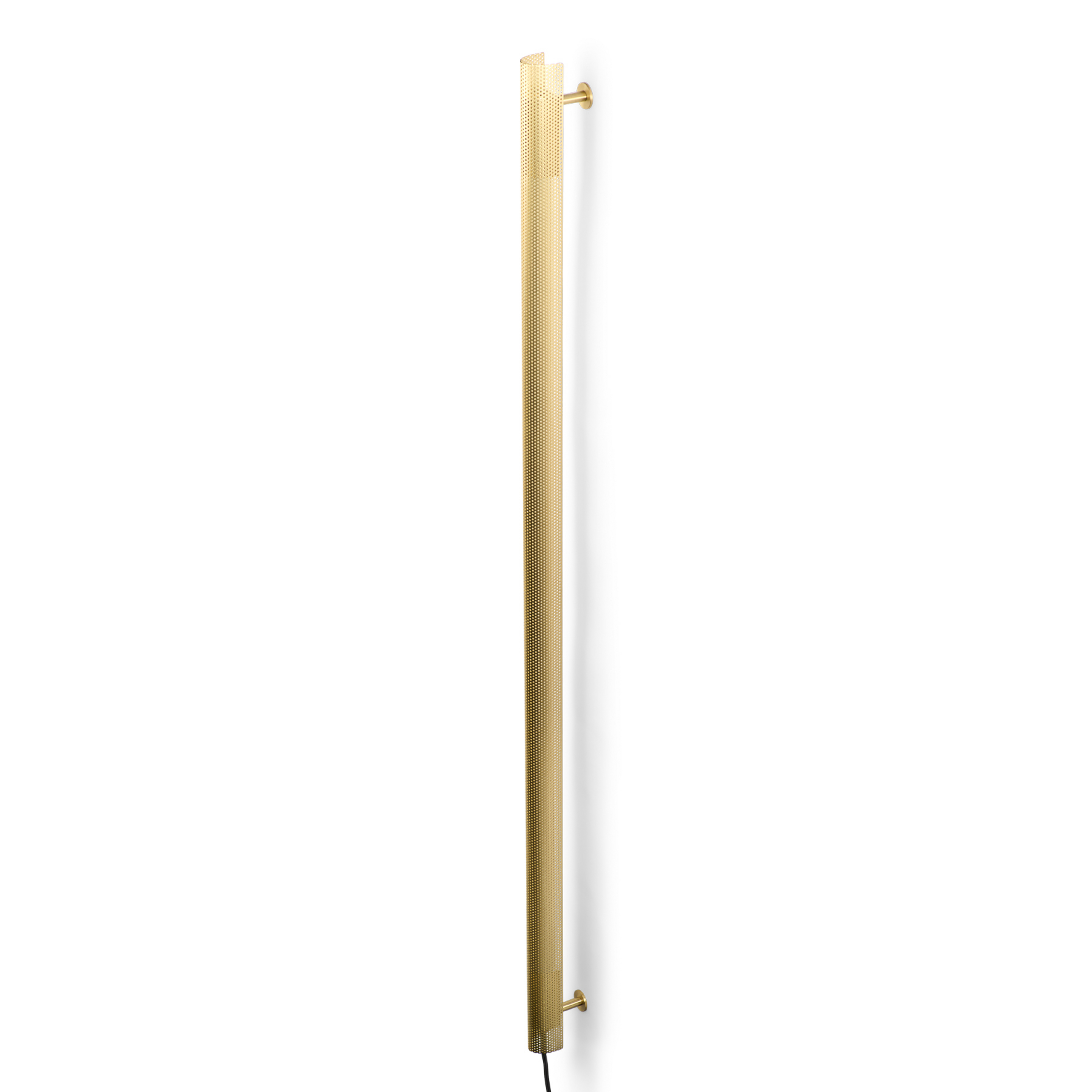 Nástenné svetlo Radent, mosadzová farba, výška 135 cm, G13 - GEJST