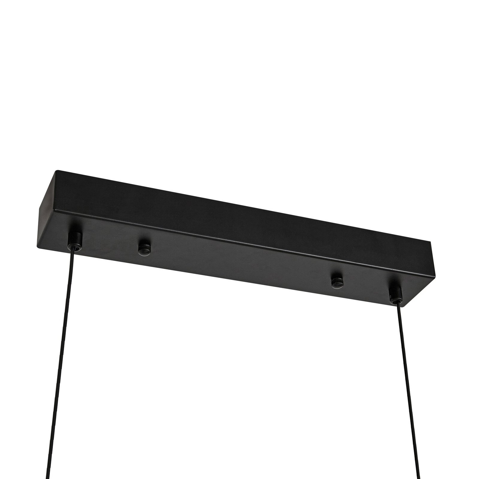 Suspension LED Lucande Sayori, 98 cm, noir, à intensité variable