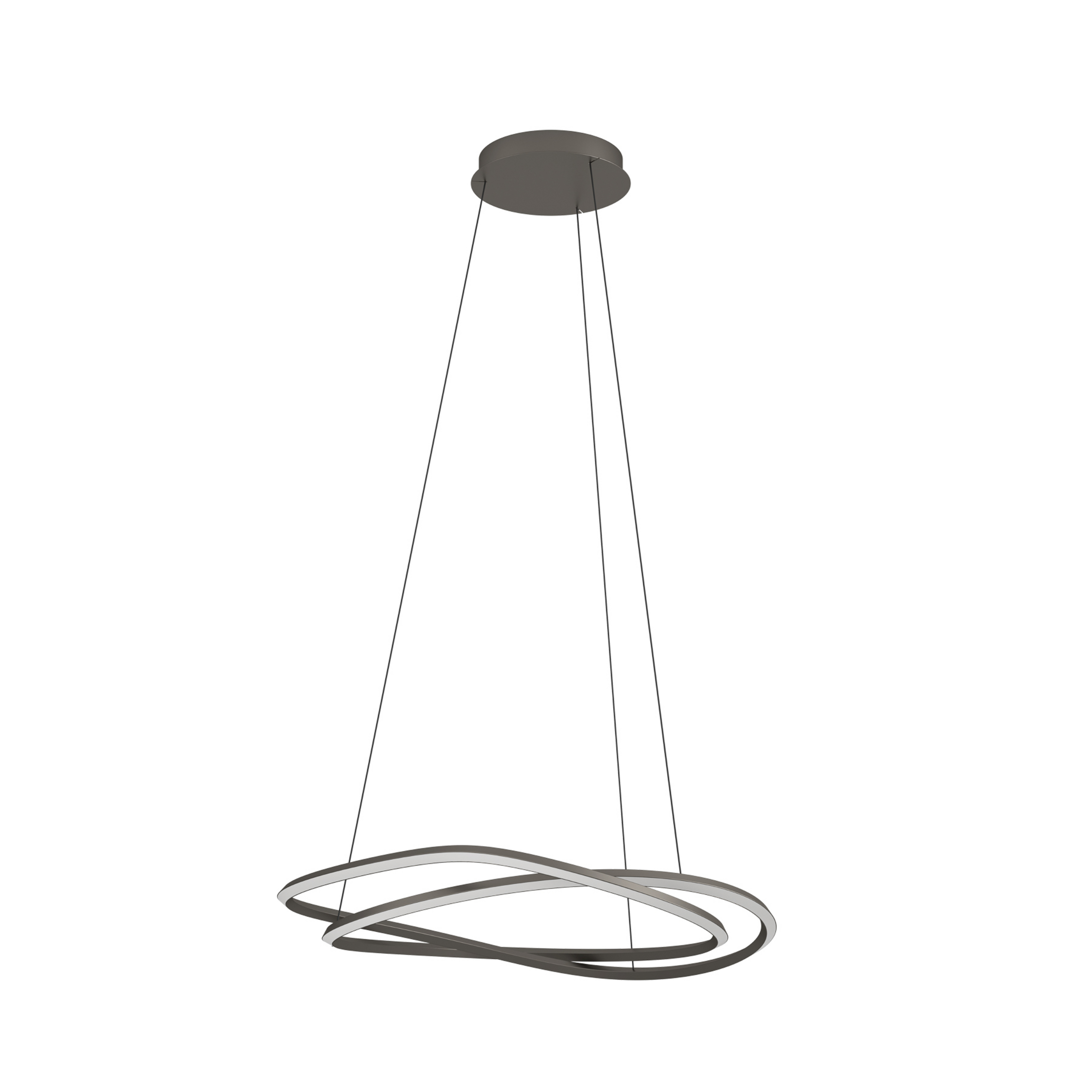 Guntin LED-Hängelampe grau 62 cm Metall CCT - Stars of Light