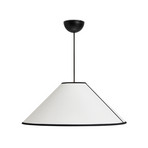 Lámpara colgante Ava, Ø 60 cm, blanco/negro, E27 - HAY