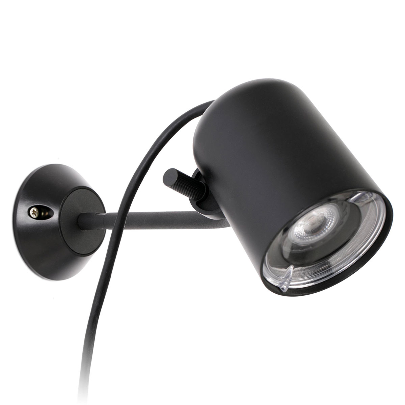 FARO BARCELONA Versatile Flow wall spotlight with ground spike, polycarbonate, PMMA, GU10, 8 W, energy efficiency: A++, W: 9 cm, H: 19 cm