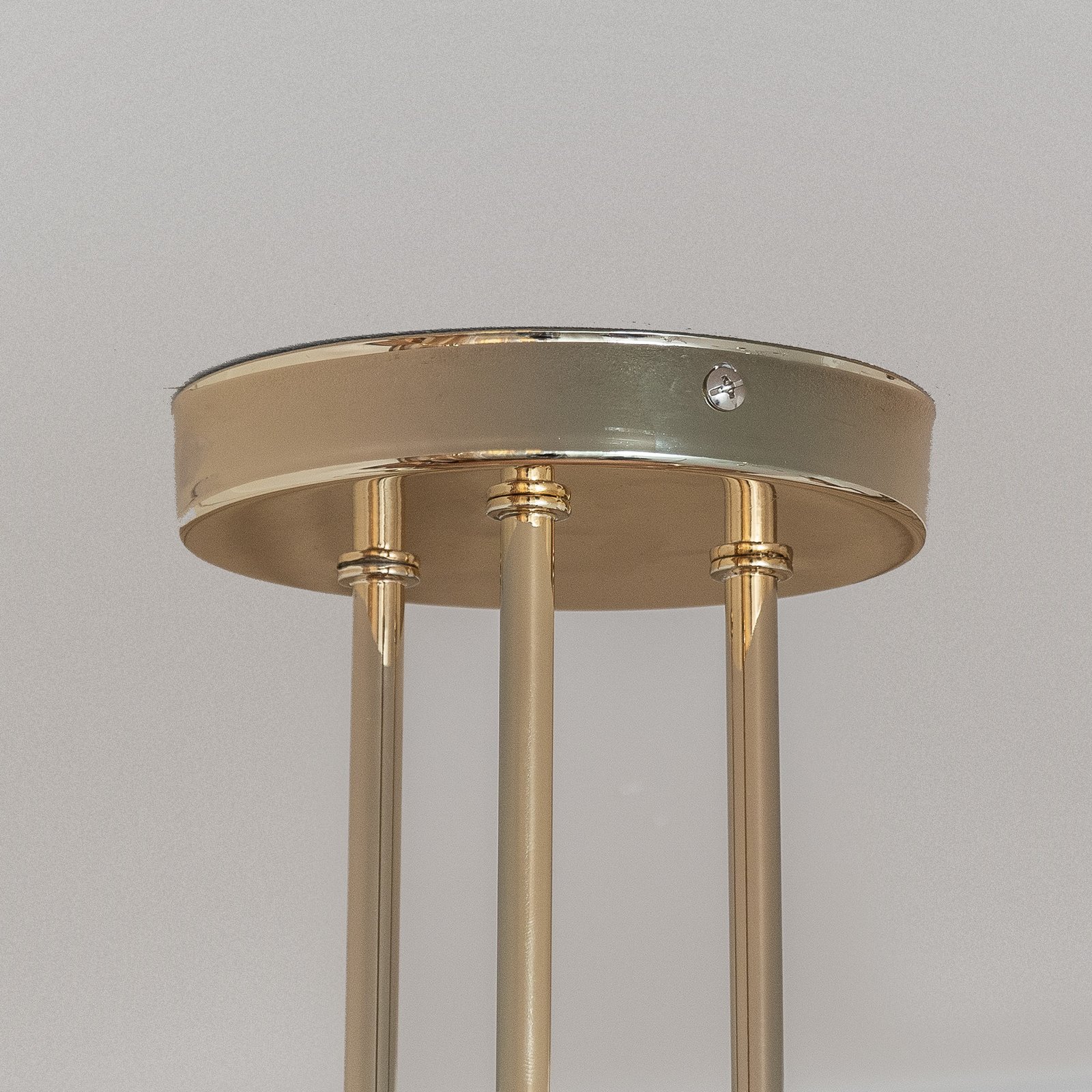 Plafonnier Oxford, doré, à 3 lampes, Ø 44 cm, métal