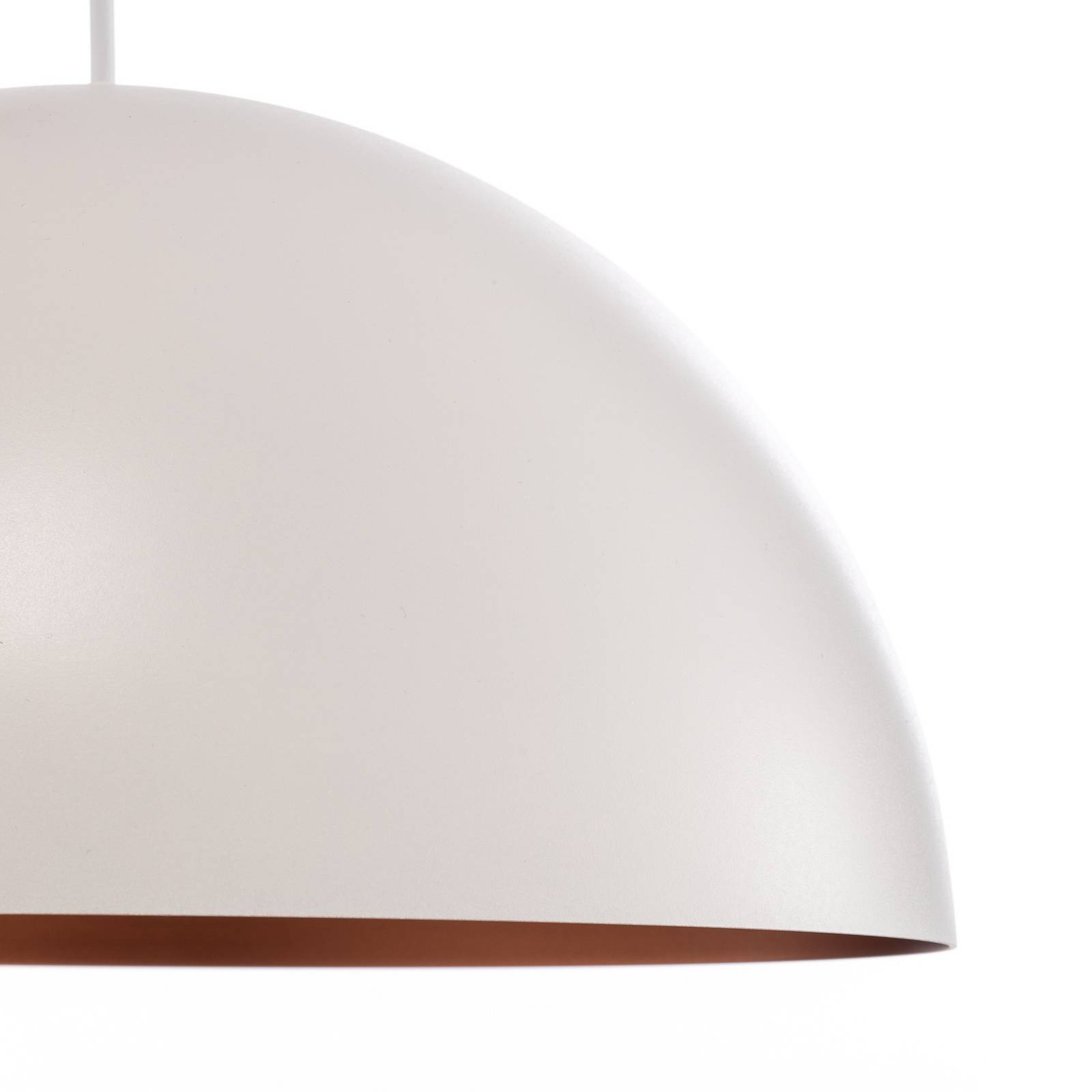 Lampa wisząca LED Studio Line 50996, biały/miedź, Ø 35 cm