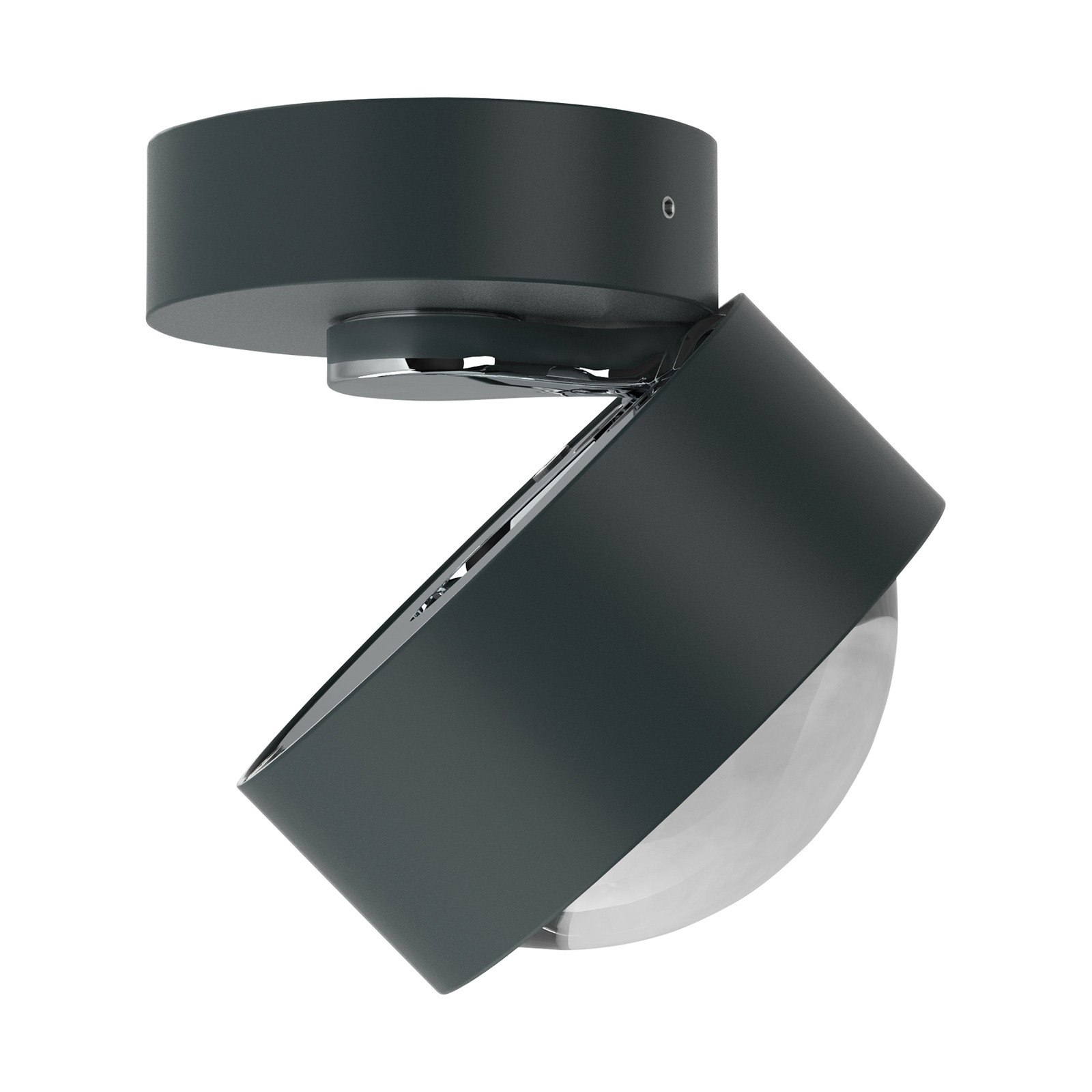 Puk Mini Move LED lens helder, antraciet mat/chroom