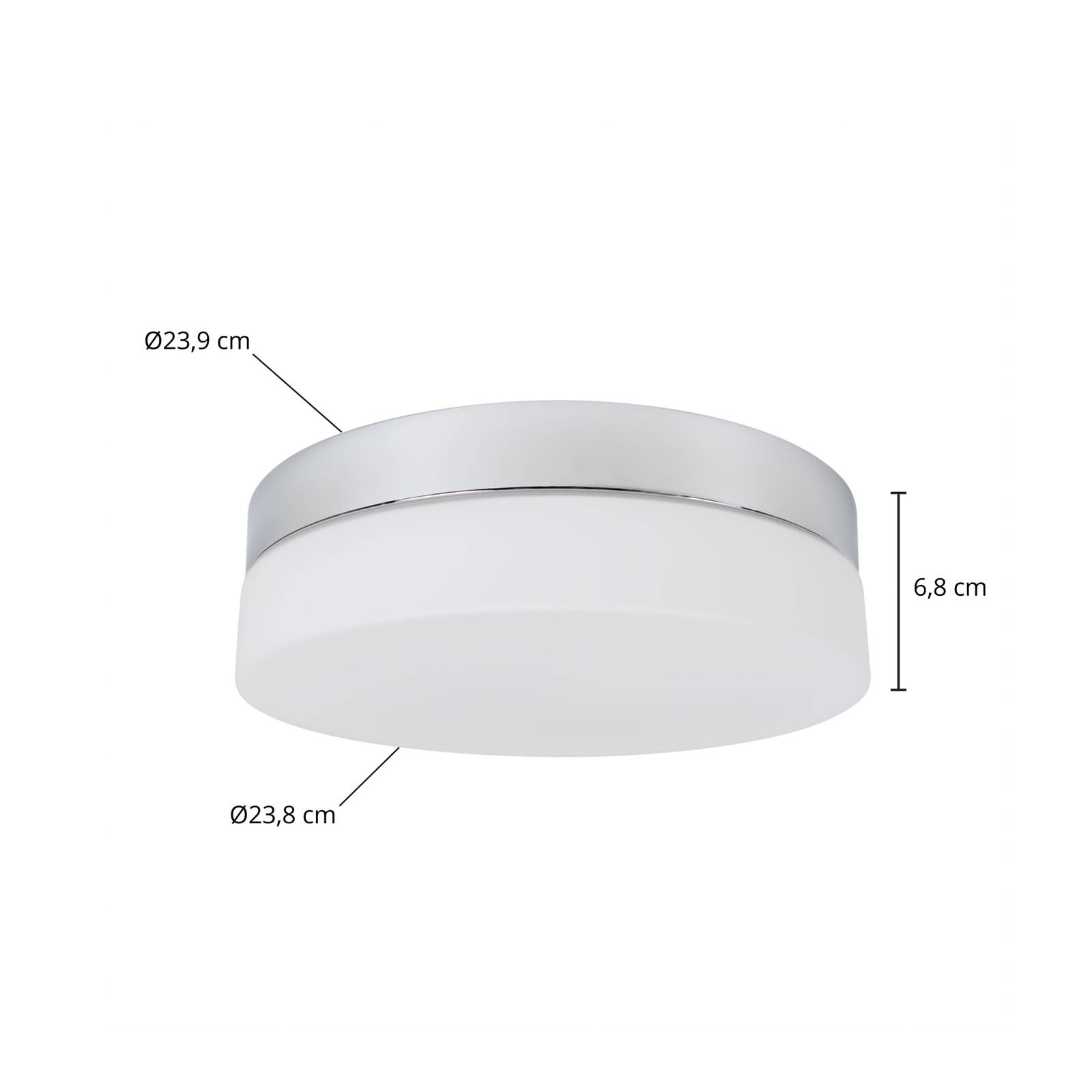 Arcchio Aliras lampa LED do łazienki, chrom, 24 cm