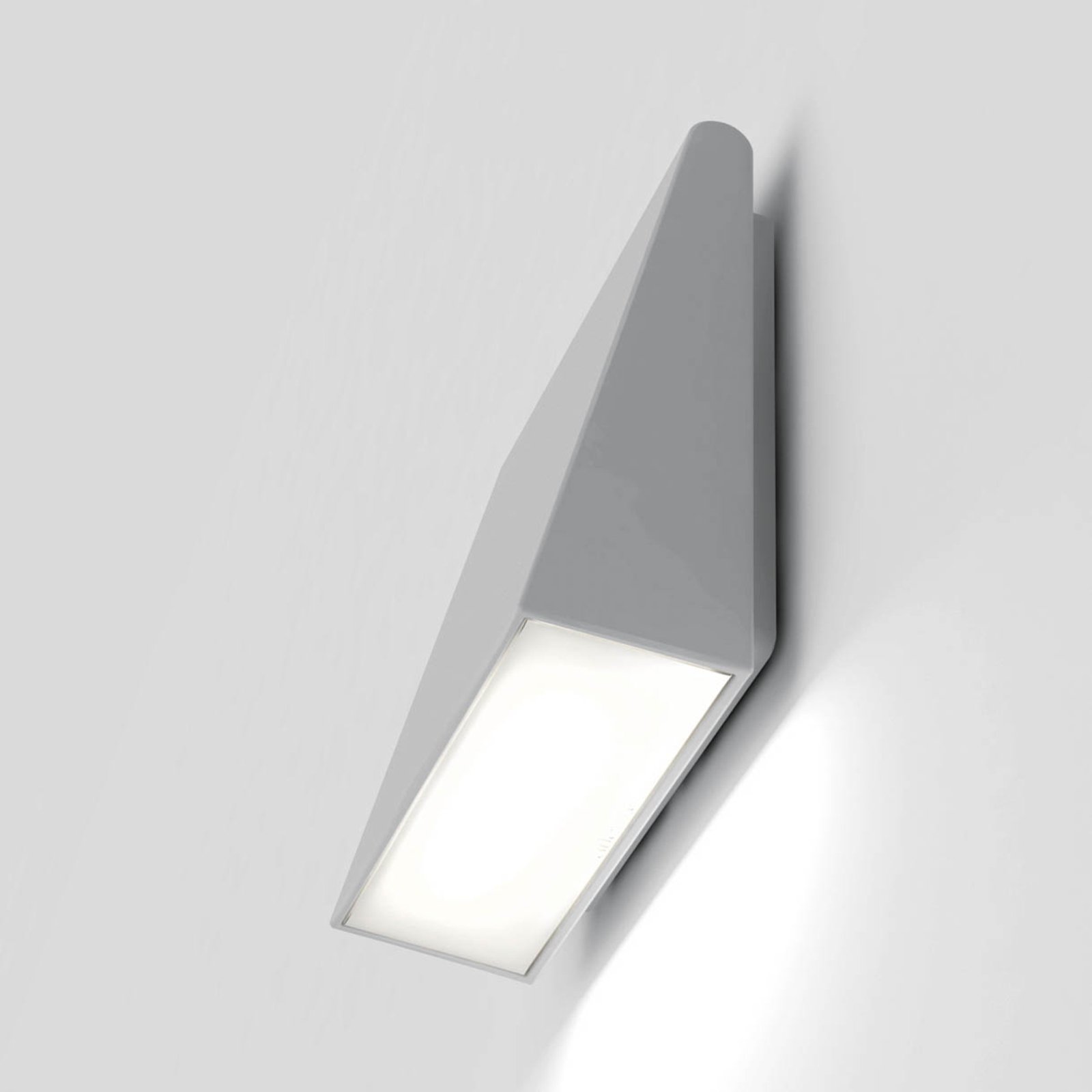 Artemide Cuneo -LED-ulkoseinävalaisin, harmaa