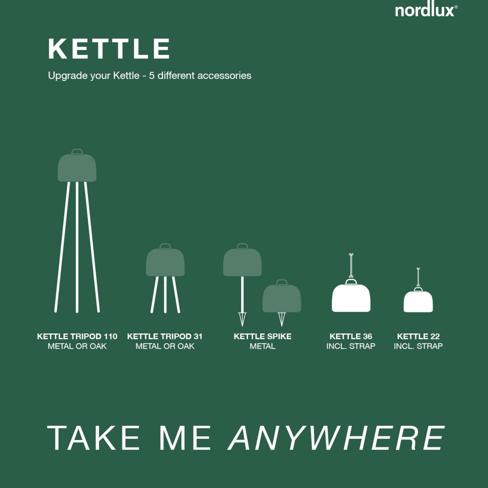 LED-Stehleuchte Kettle Tripod