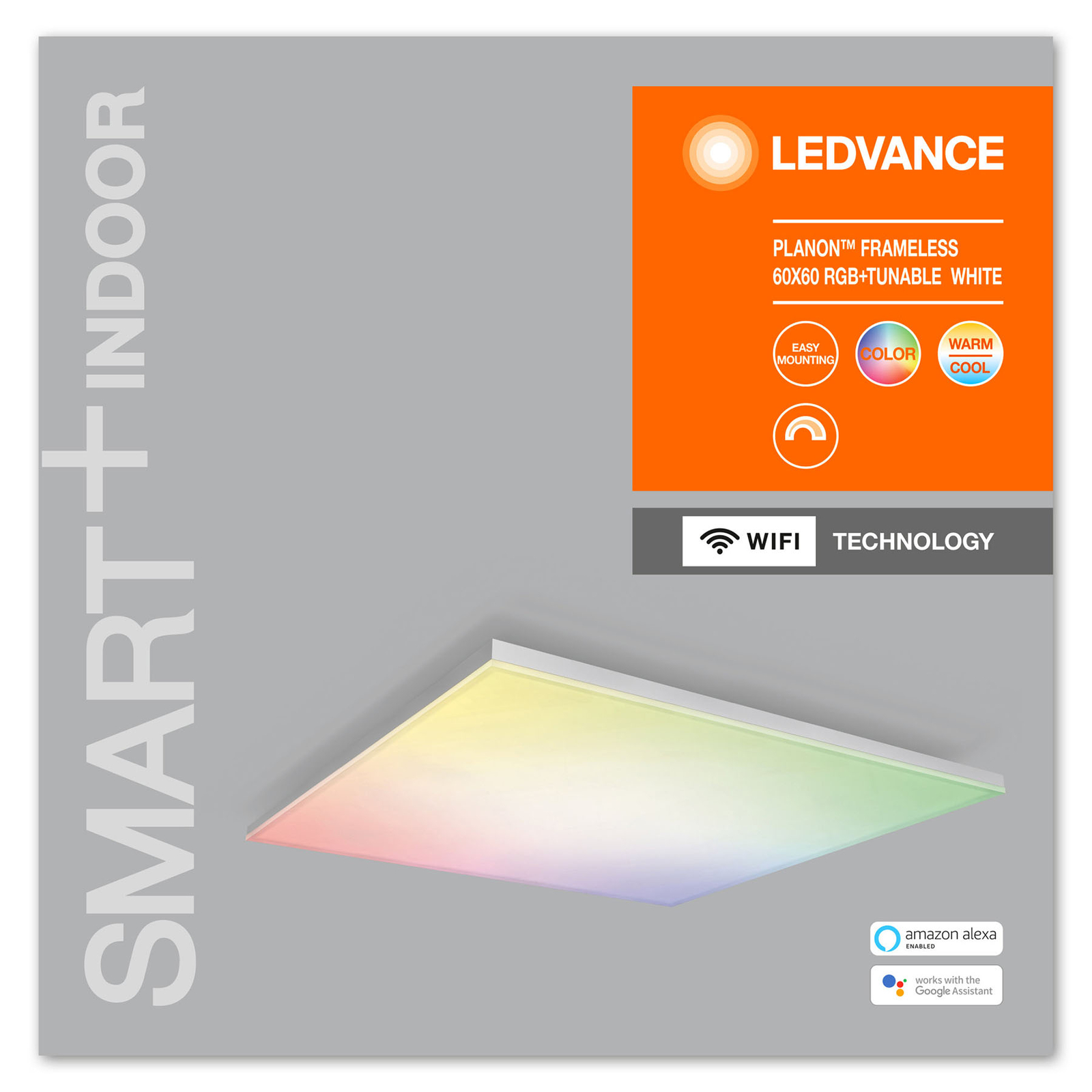 LEDVANCE SMART+ WiFi Planon panneau RGBW 60x60cm