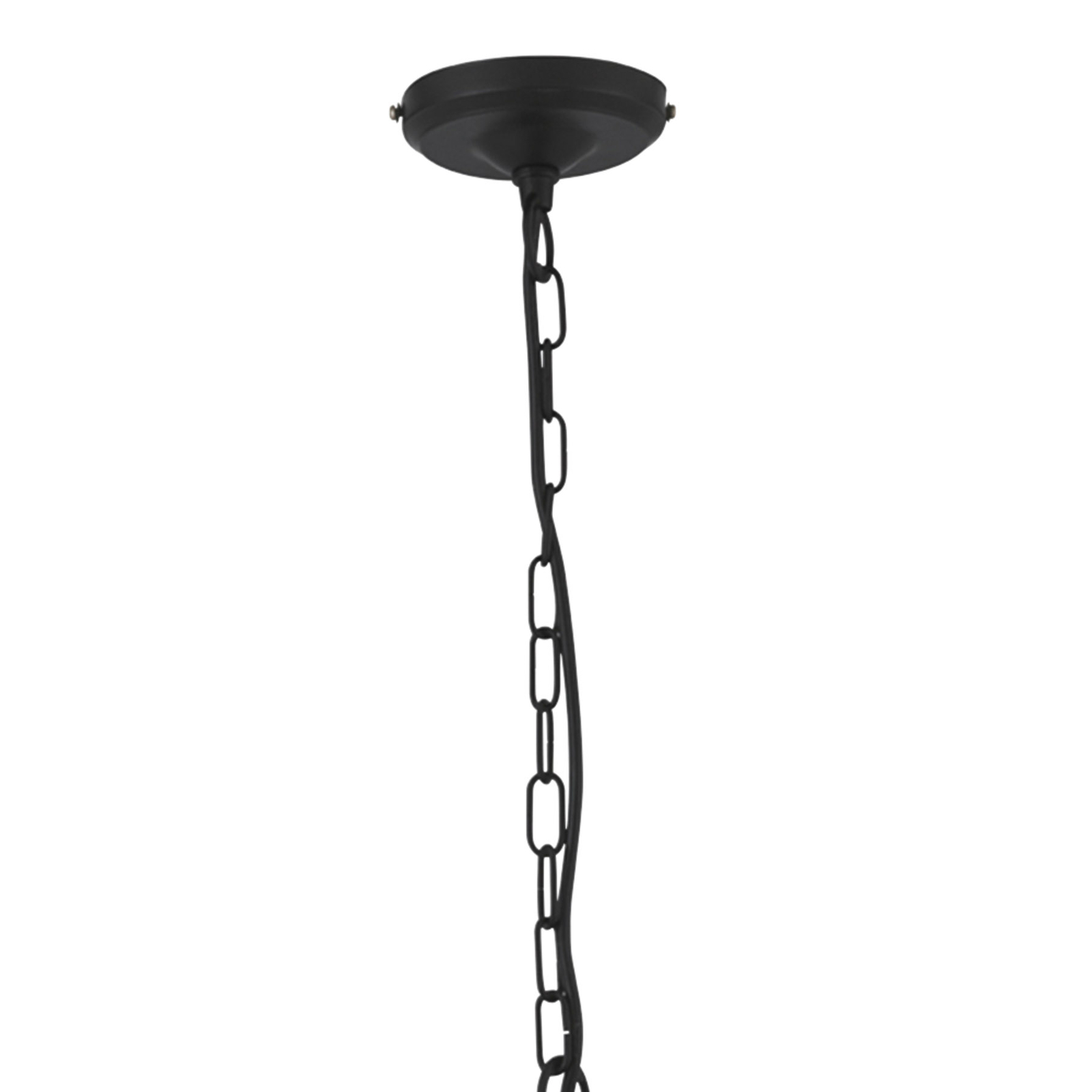 Lantern-riippuvalo, musta, 4-lamppuinen