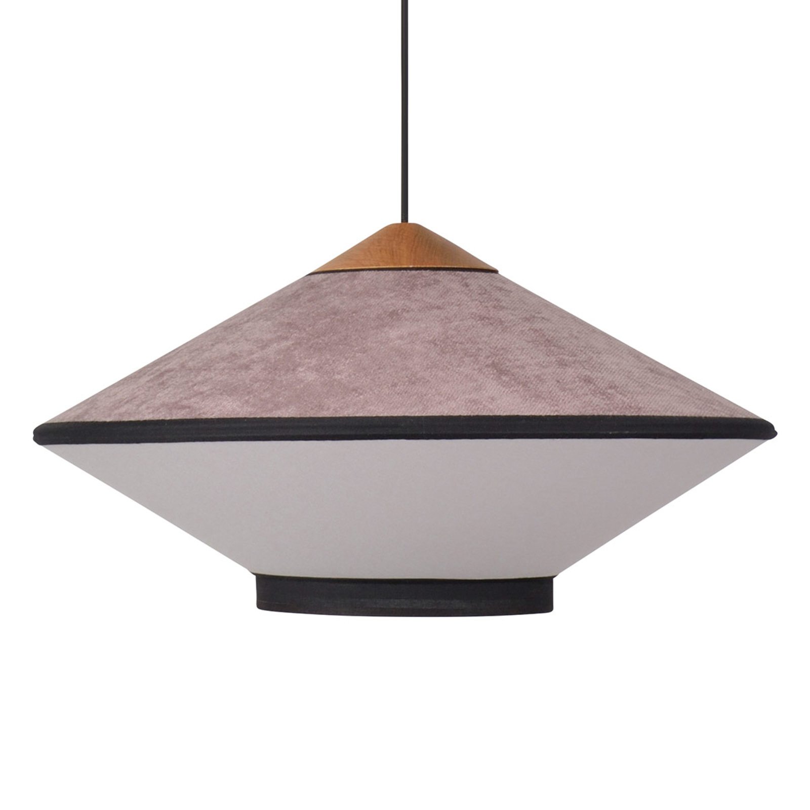 Forestier Cymbal S pendellampe, 50 cm, rosa - Fiolett / rosa