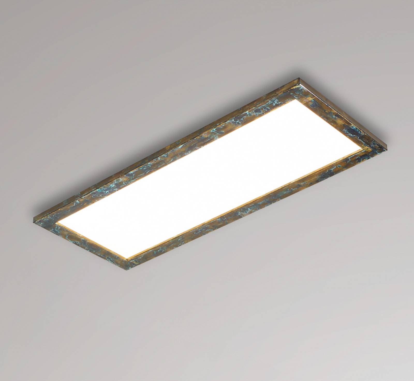 Quitani Aurinor LED-panel guldfärgad patina 86 cm