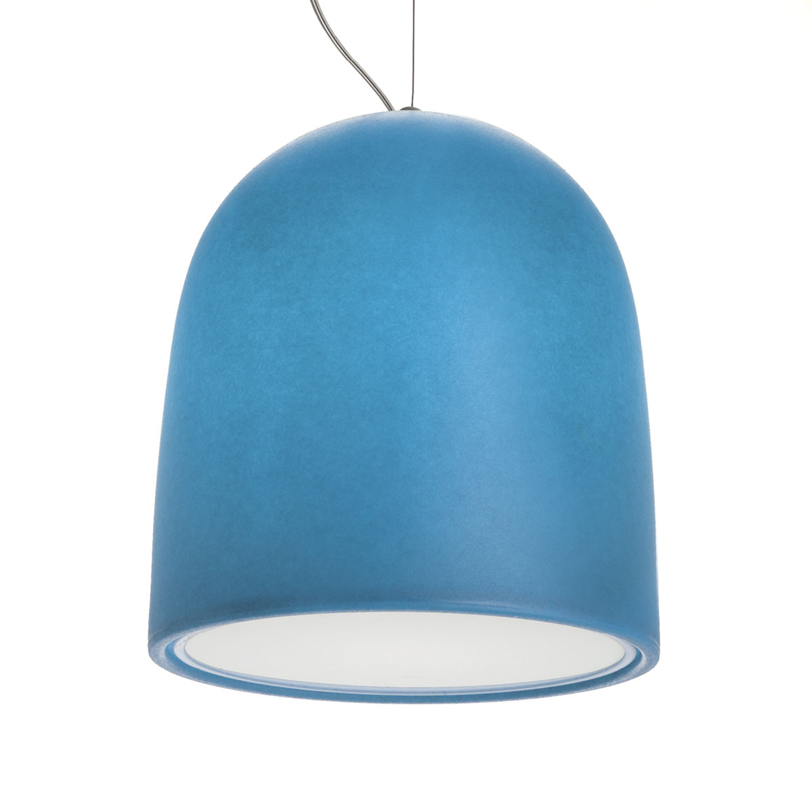 MODO LUCE Modo Luce Campanone pendant lamp Ø 51 cm turquoise, for Living / Dining Room, metal, polyethylene, E27, 70 W, energy efficiency: A++, H: 45 cm