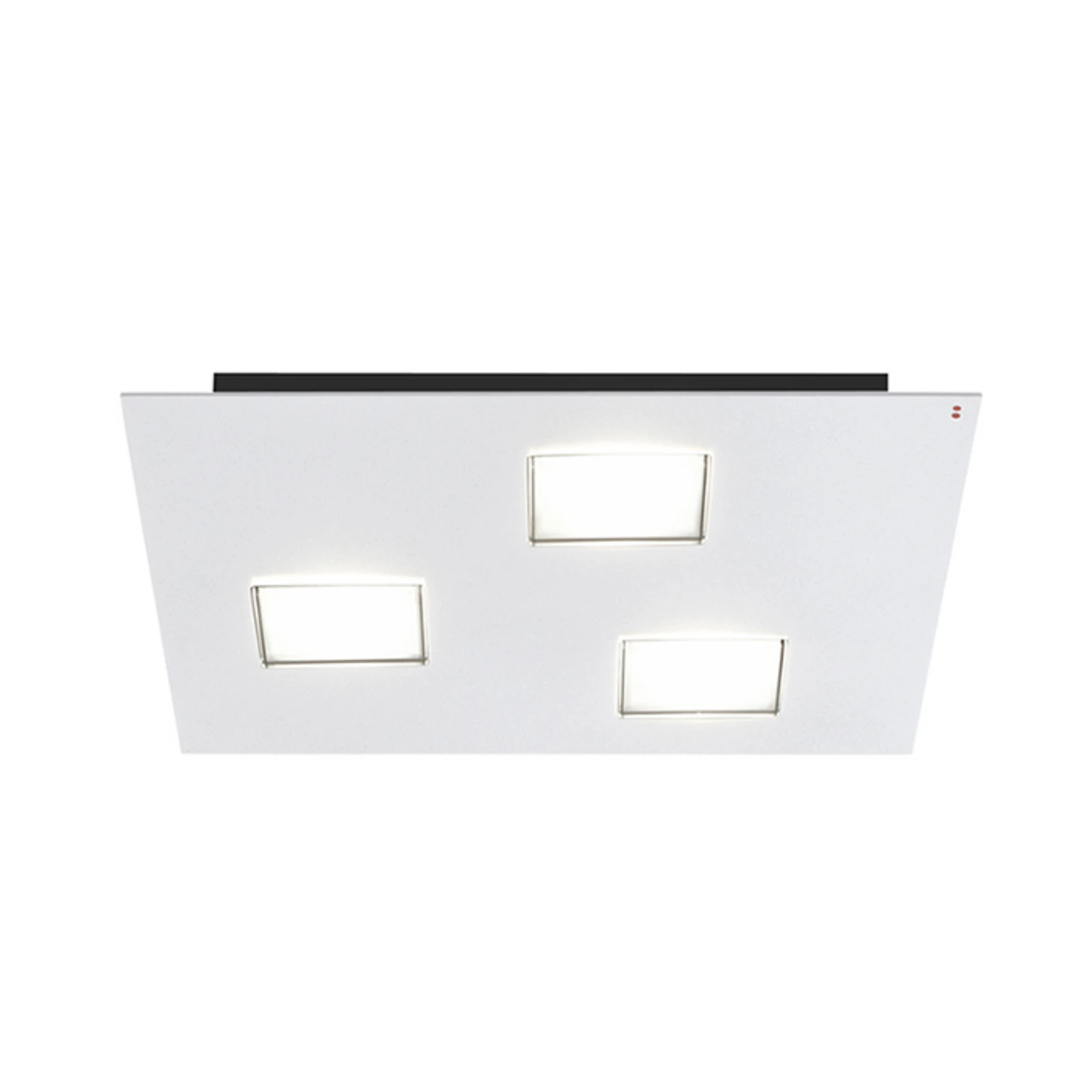 Fabbian Quarter - plafonieră albă LED 3 becuri