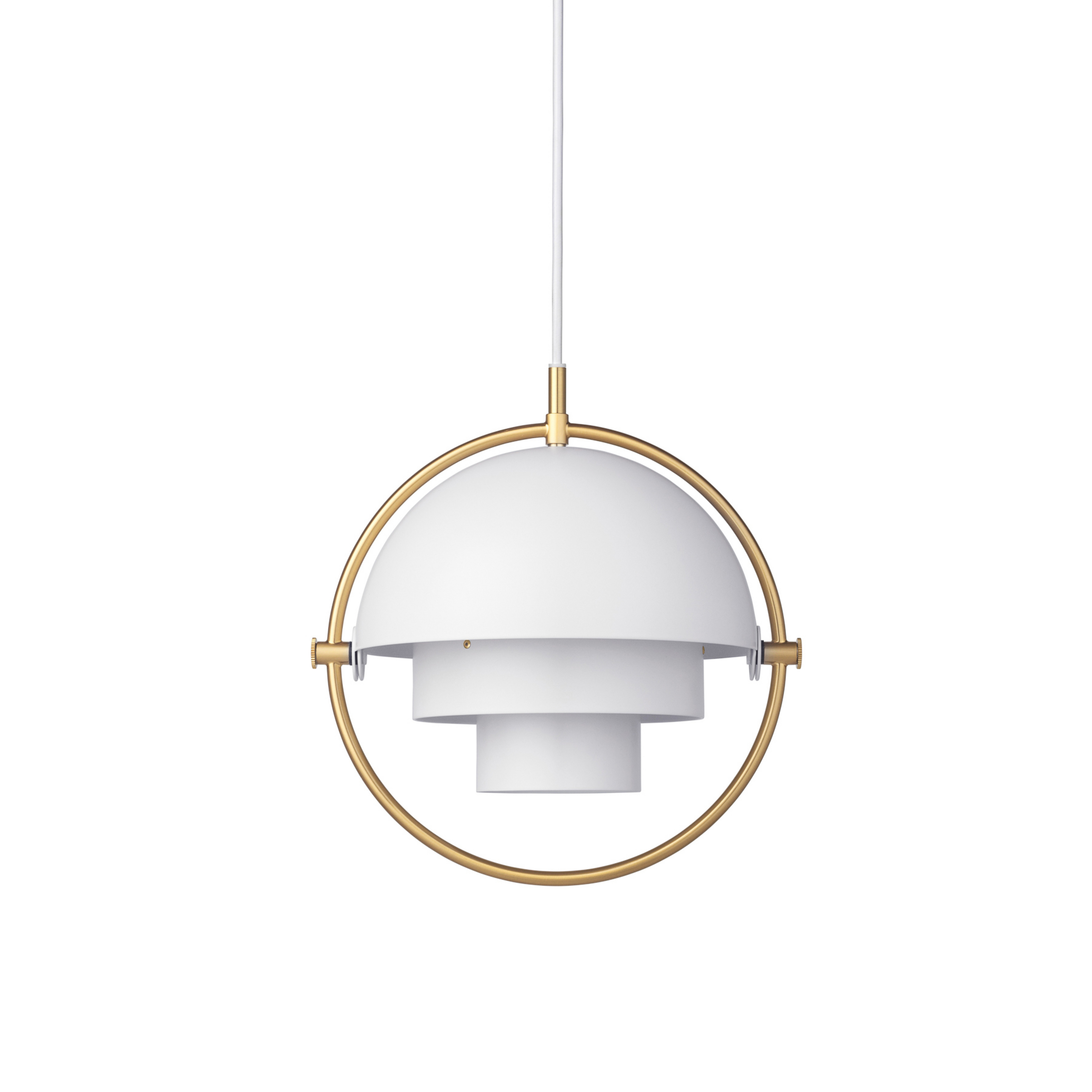 Multi-Lite Pendelleuchte S Brass/White - GUBI