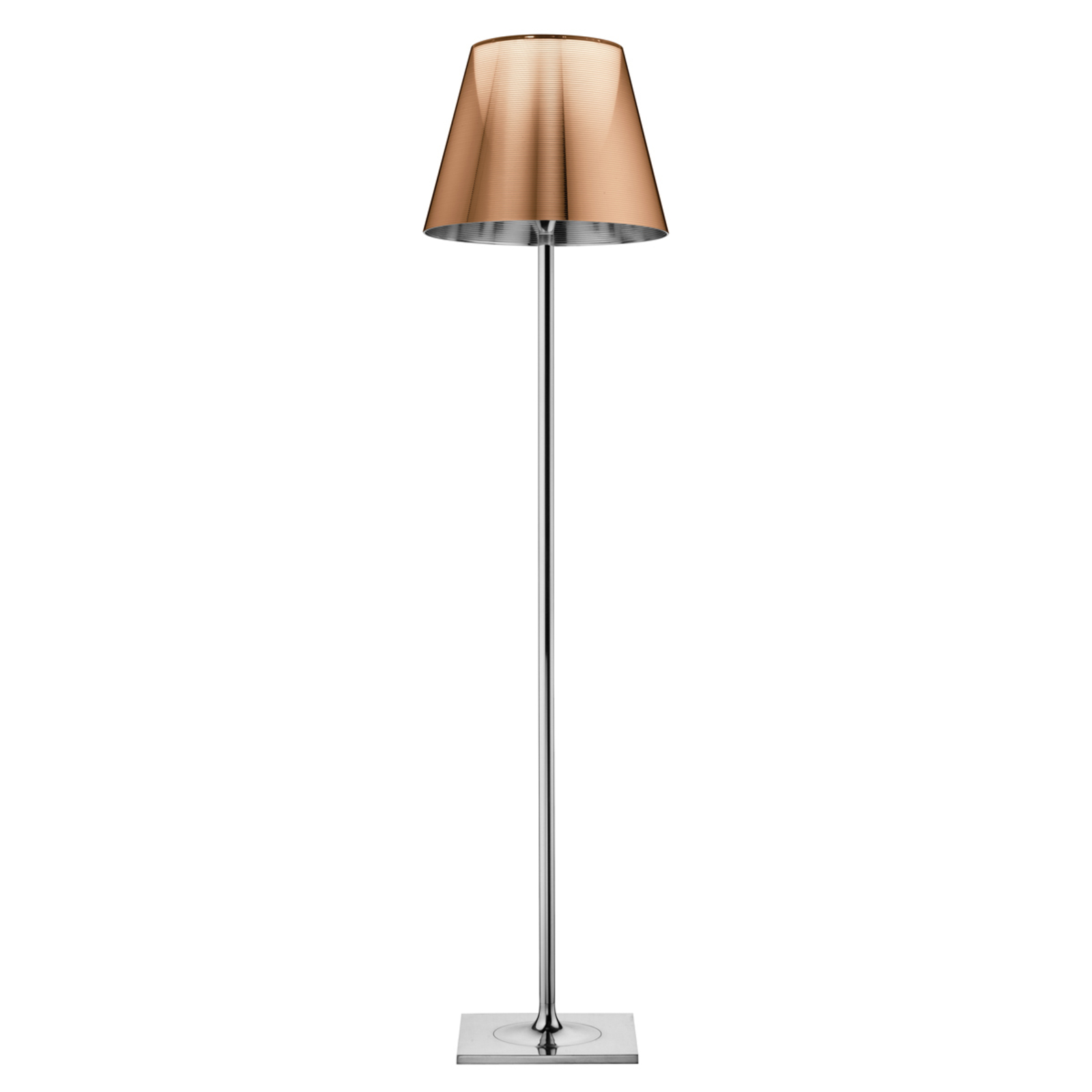 Flos KTRIBE F2 Floor Lamp by FLOS, Bronze, for Living / Dining Room, PMMA, polycarbonate, aluminium, E27, 150 W, energy efficiency: A++, H: 162 cm