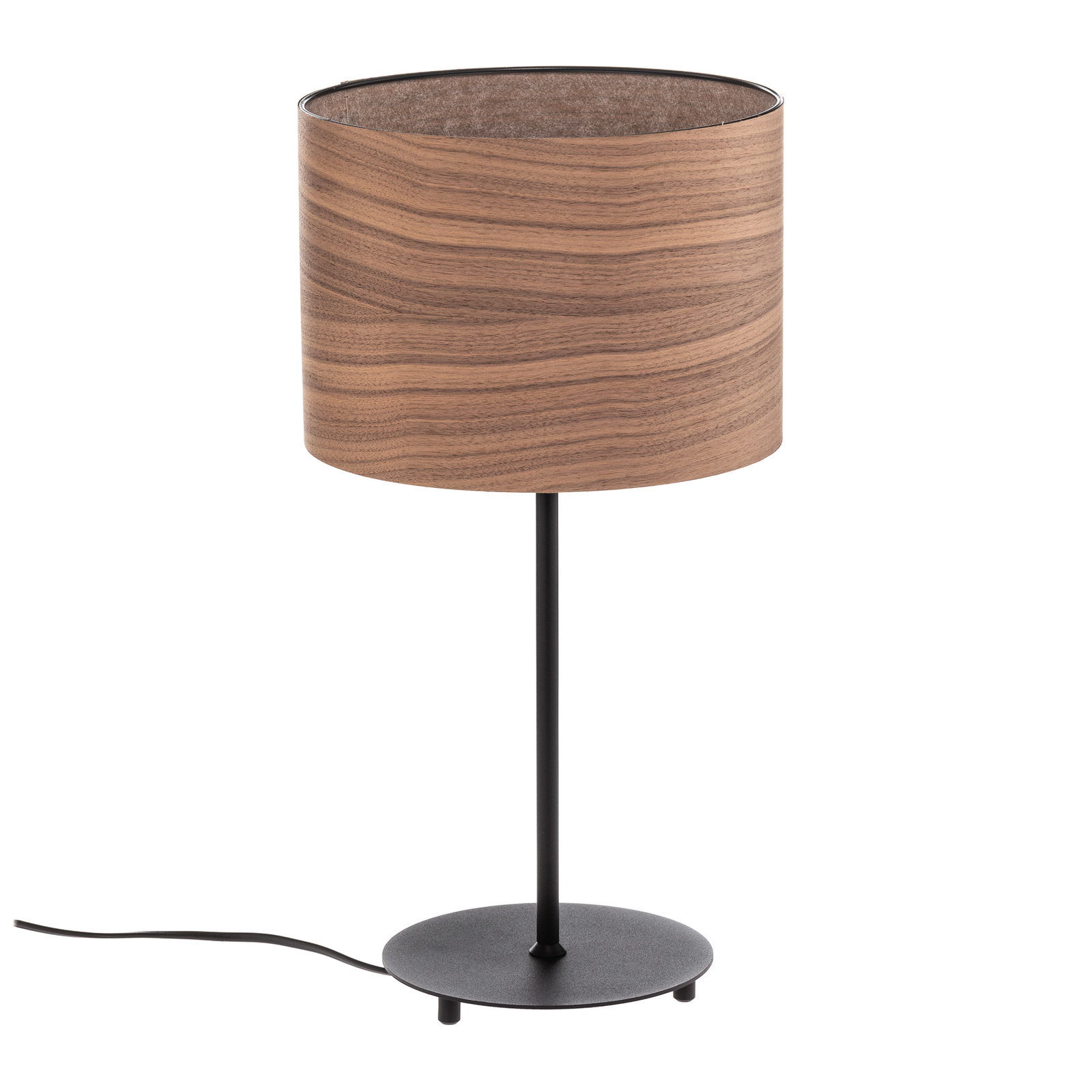 Envolight Veneer table lamp walnut Ø 25 cm