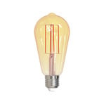 LED-Rustika, πυράκτωσης, E27, χρυσό χρώμα, 7W, 2000K, 650 lumen