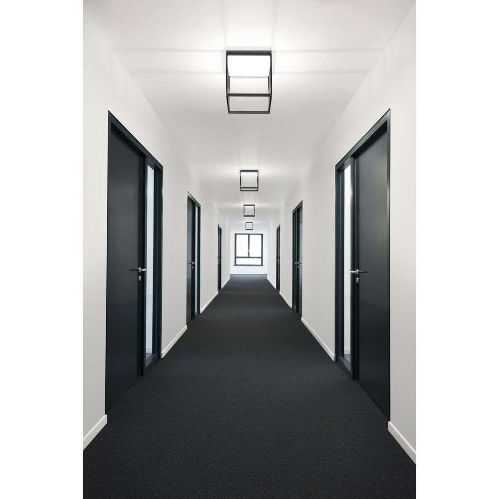 Reflex 2 LED Stropní Lampa M 300 Black/Pyramid White - Serien Lighting