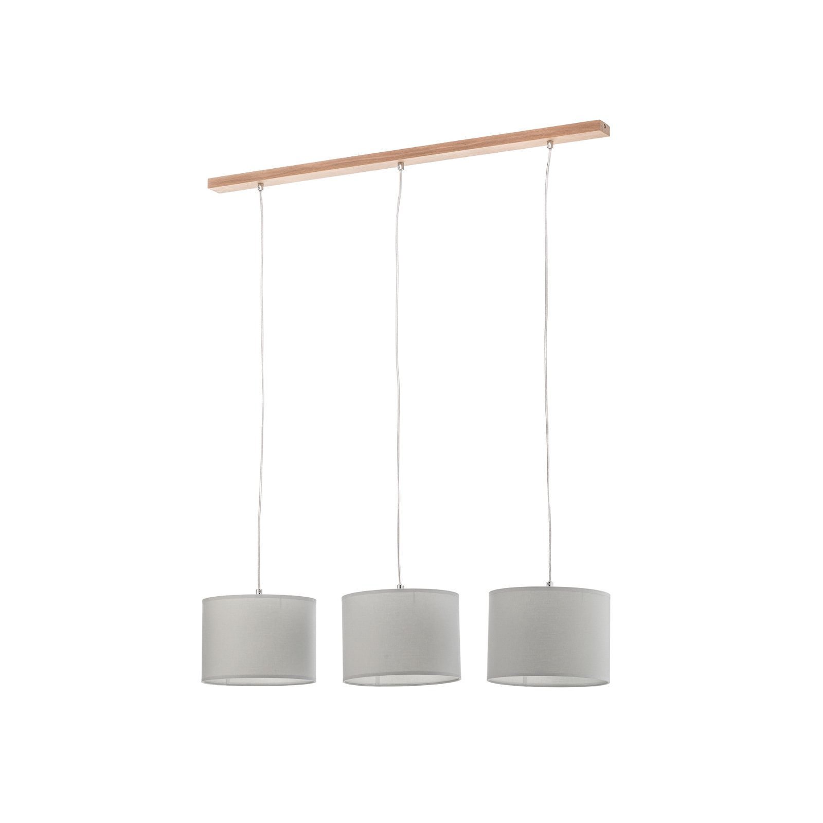 Hanglamp Corralee, grijs, 3-lamps
