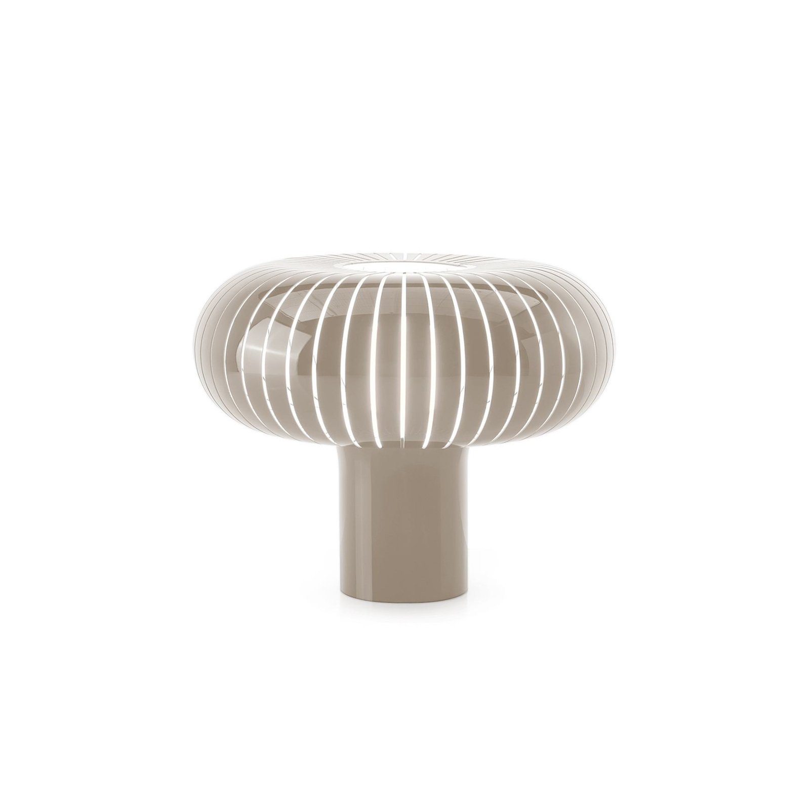 Kartell lampe à poser Teresa, gris tourterelle, Ø 50 cm, PMMA