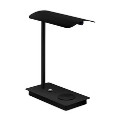 Lámpara de mesa LED Arenaza, atenuable, QI, negro