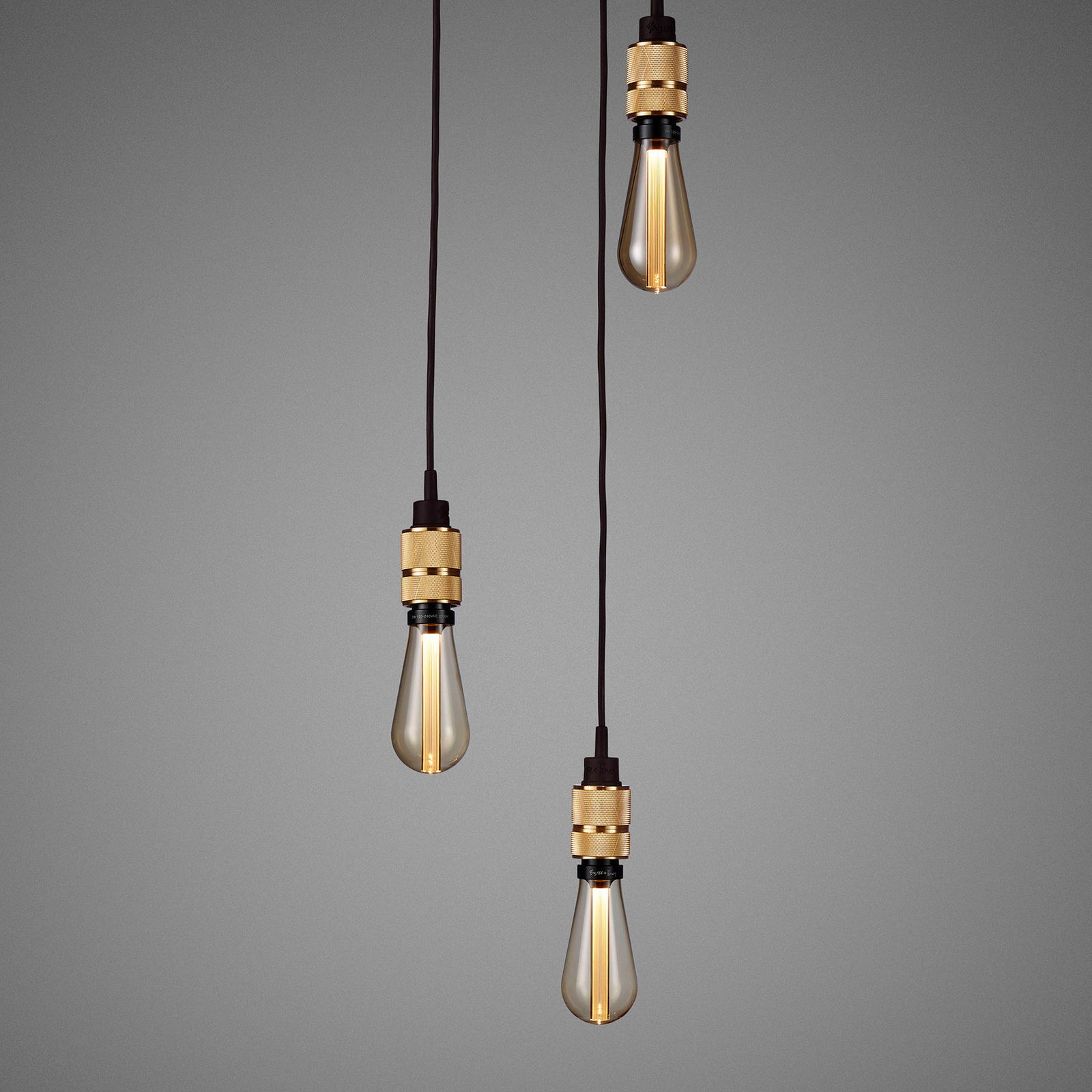 Buster + Punch Hooked 3.0 nude hanging light brass